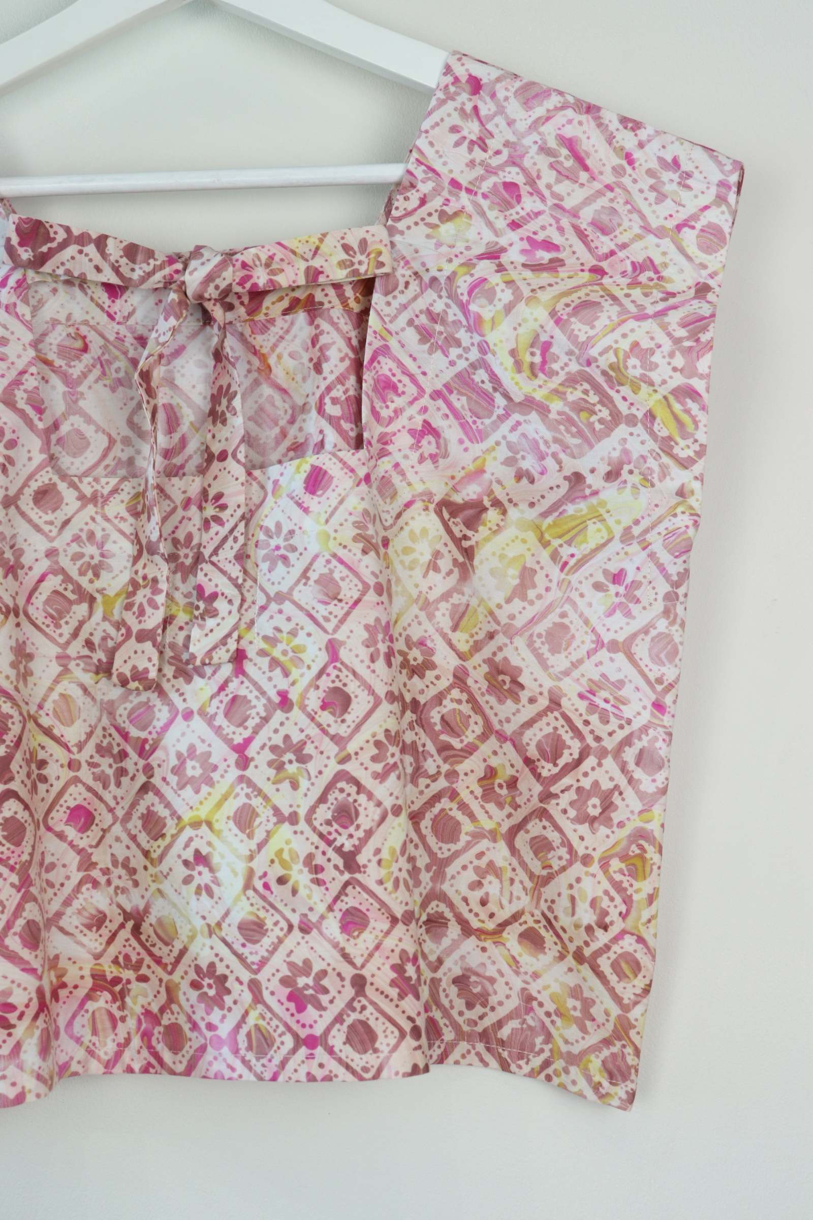 GroceryDate Batik Top - Raspberry Almond  ( Handmade Batik Terap )