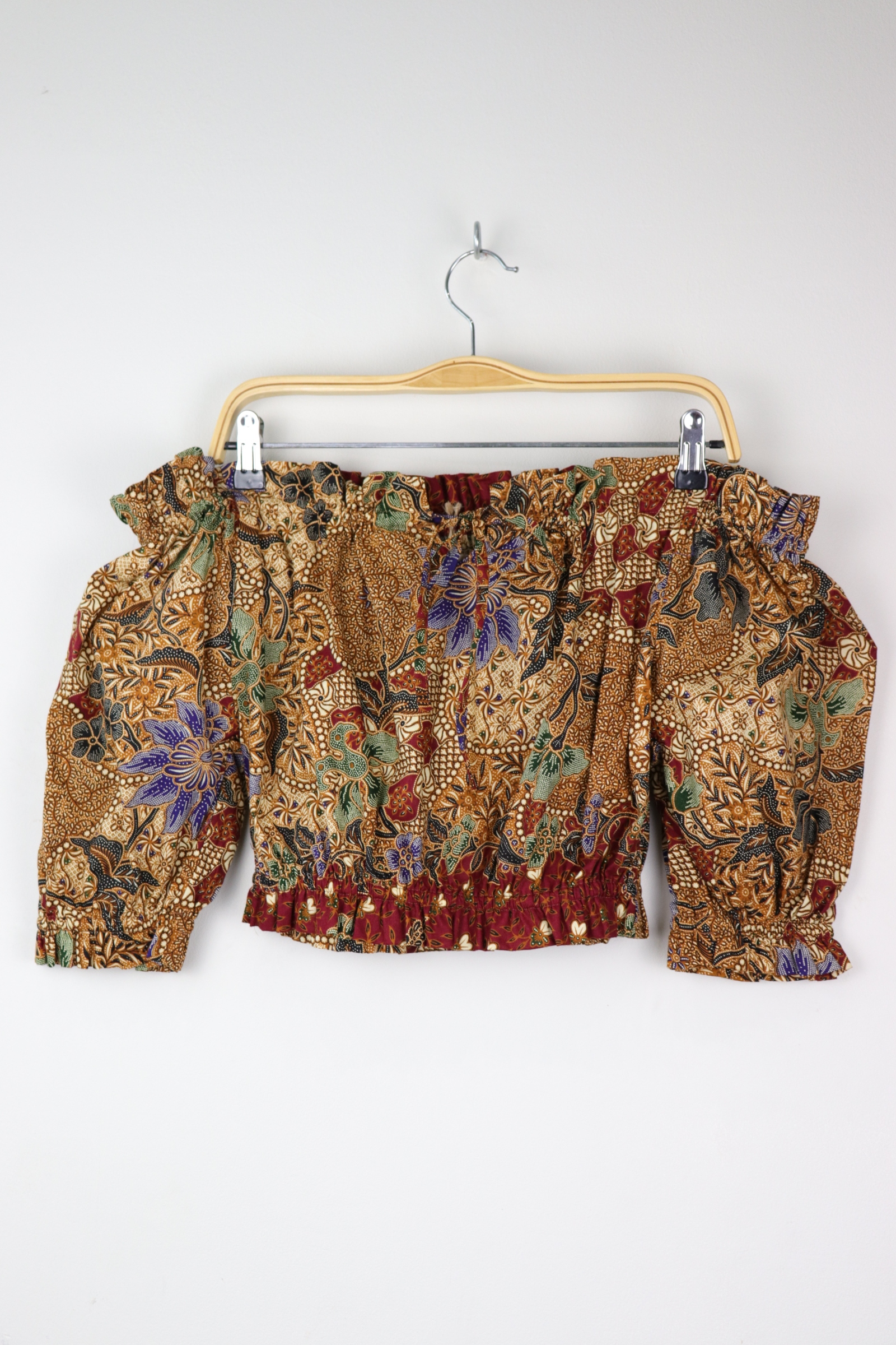 Off-Shoulder Batik Blouse - Maybel