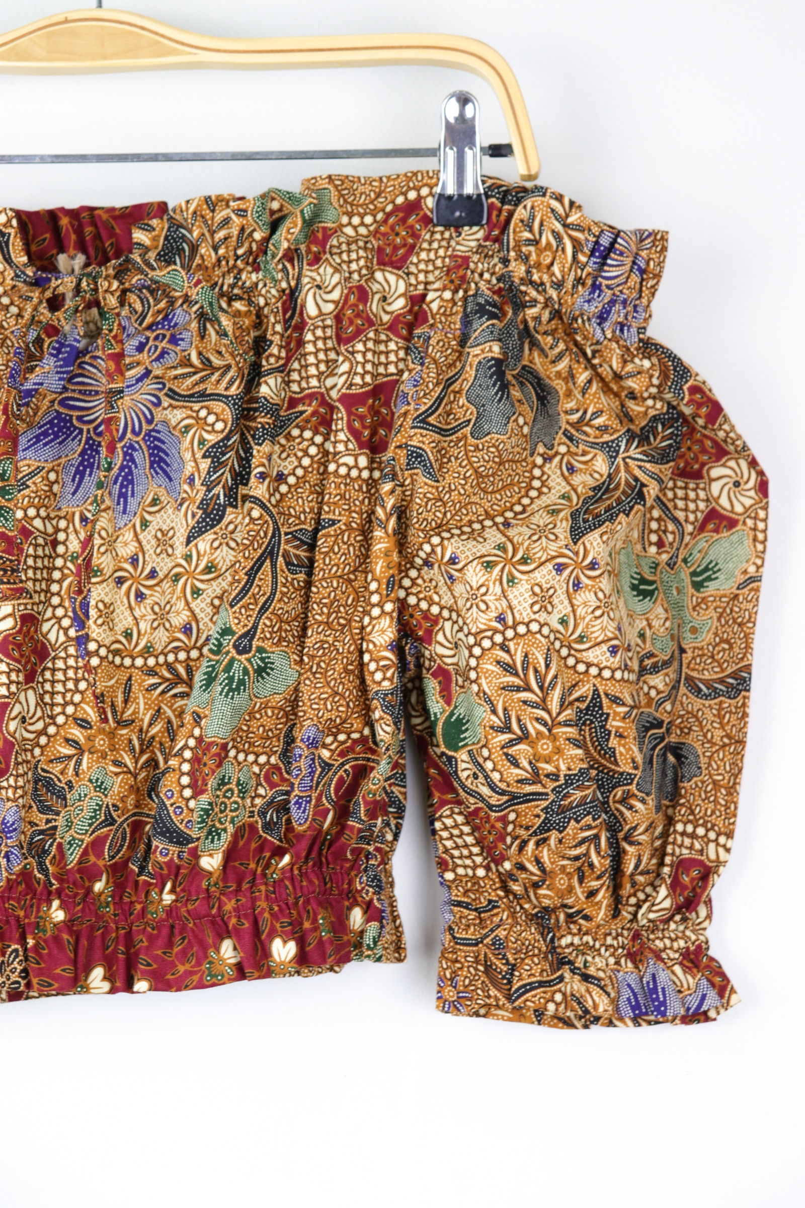 Off-Shoulder Batik Blouse - Maybel
