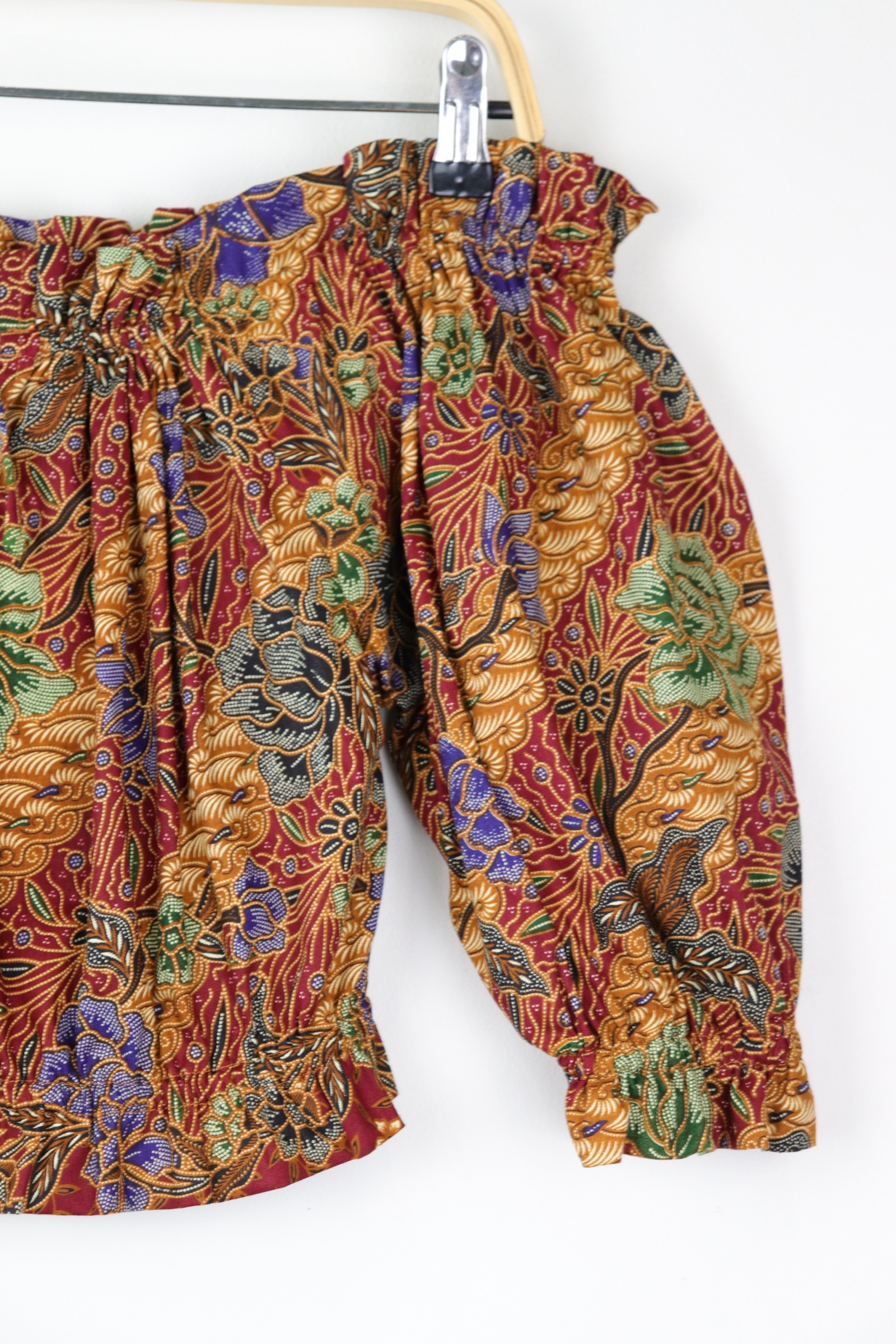 Off-Shoulder Batik Blouse - Rashia