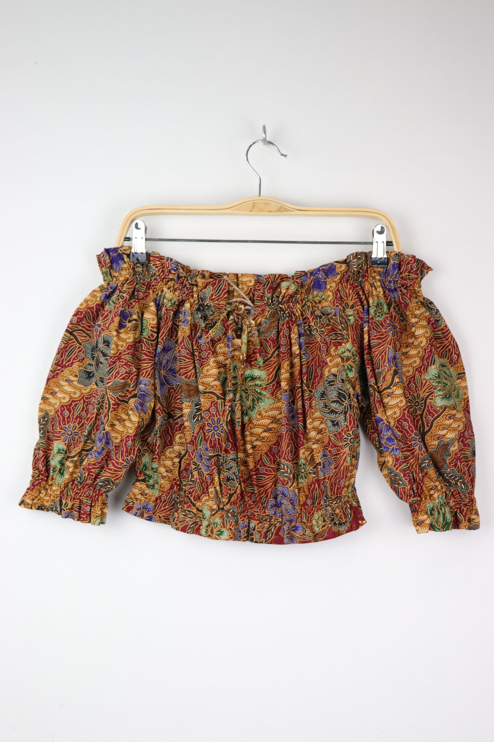 Off-Shoulder Batik Blouse - Rashia