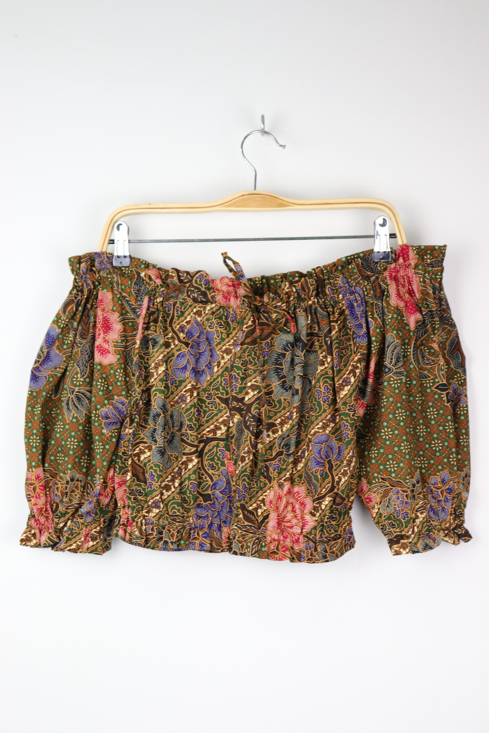 Off-Shoulder Batik Blouse - Jubilee