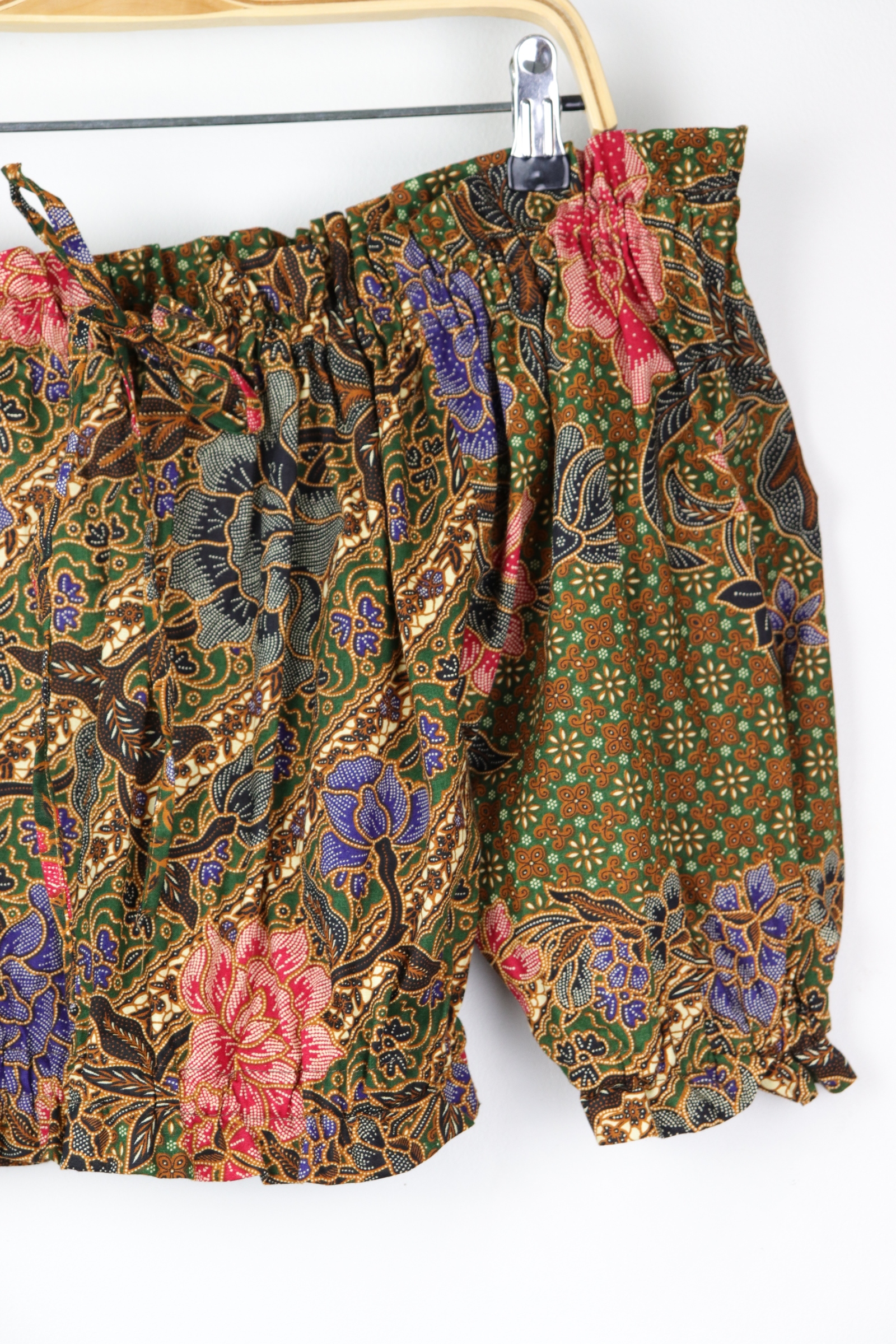 Off-Shoulder Batik Blouse - Jubilee