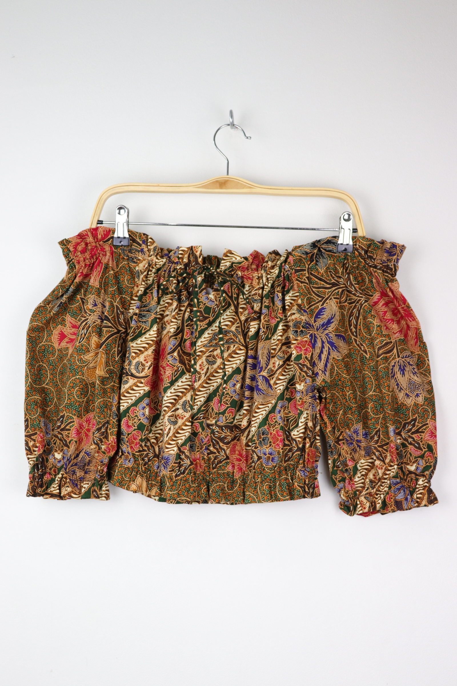 Off-Shoulder Batik Blouse - Jerome