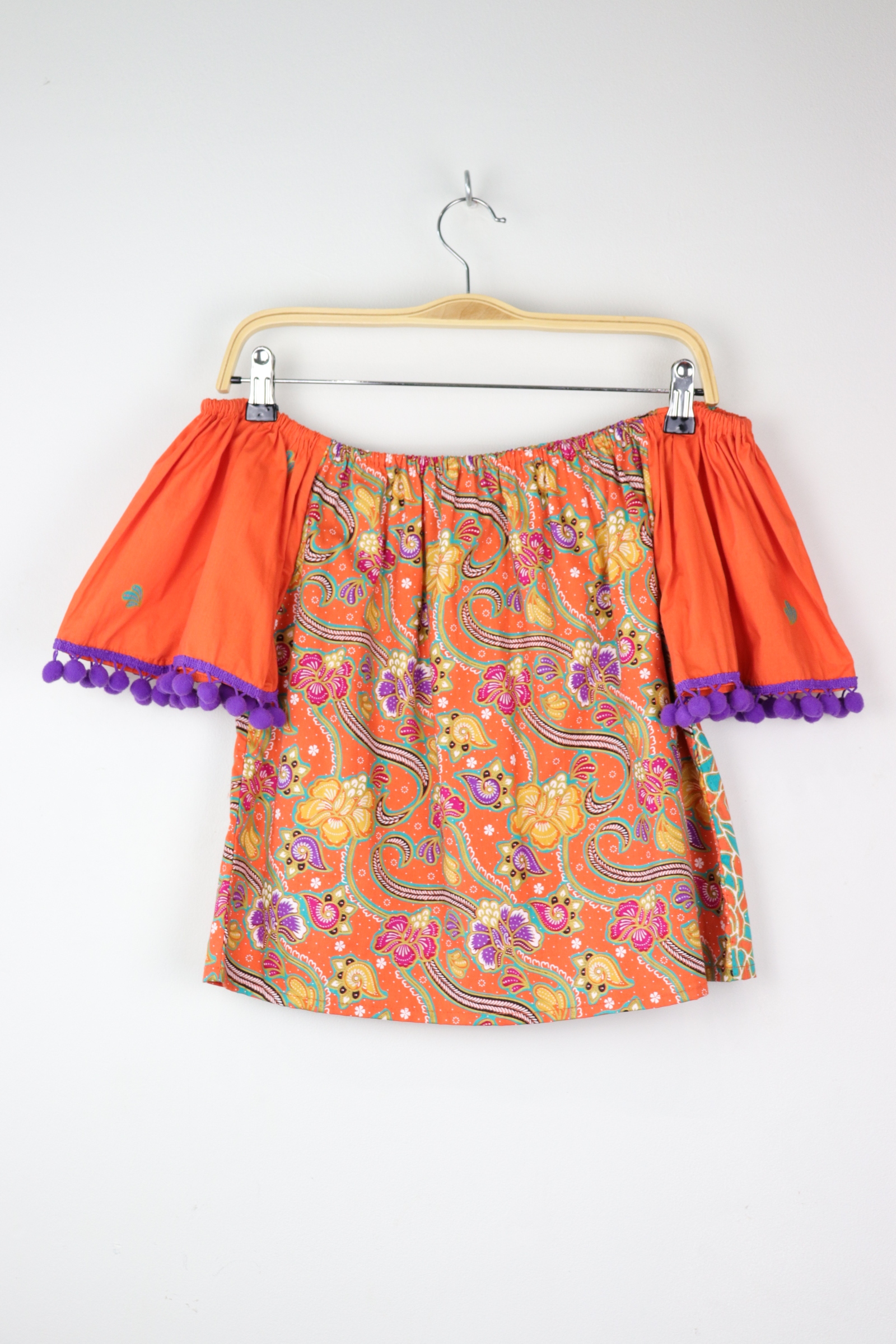 PomPom Batik Top - Fanta
