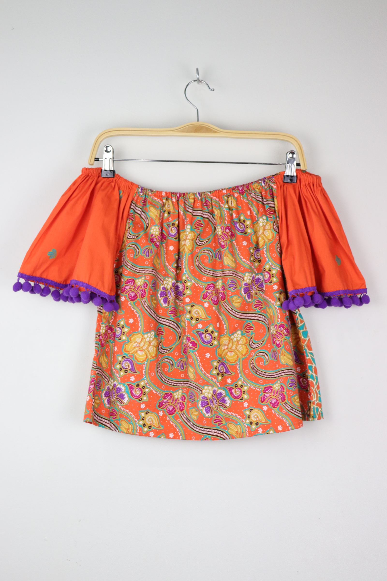 PomPom Batik Top - Fanta