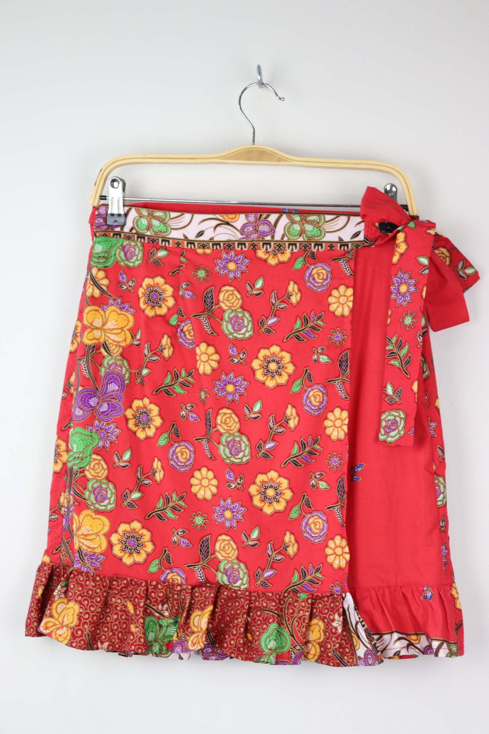 Lil Batik Wrap Skirt - Red Tina