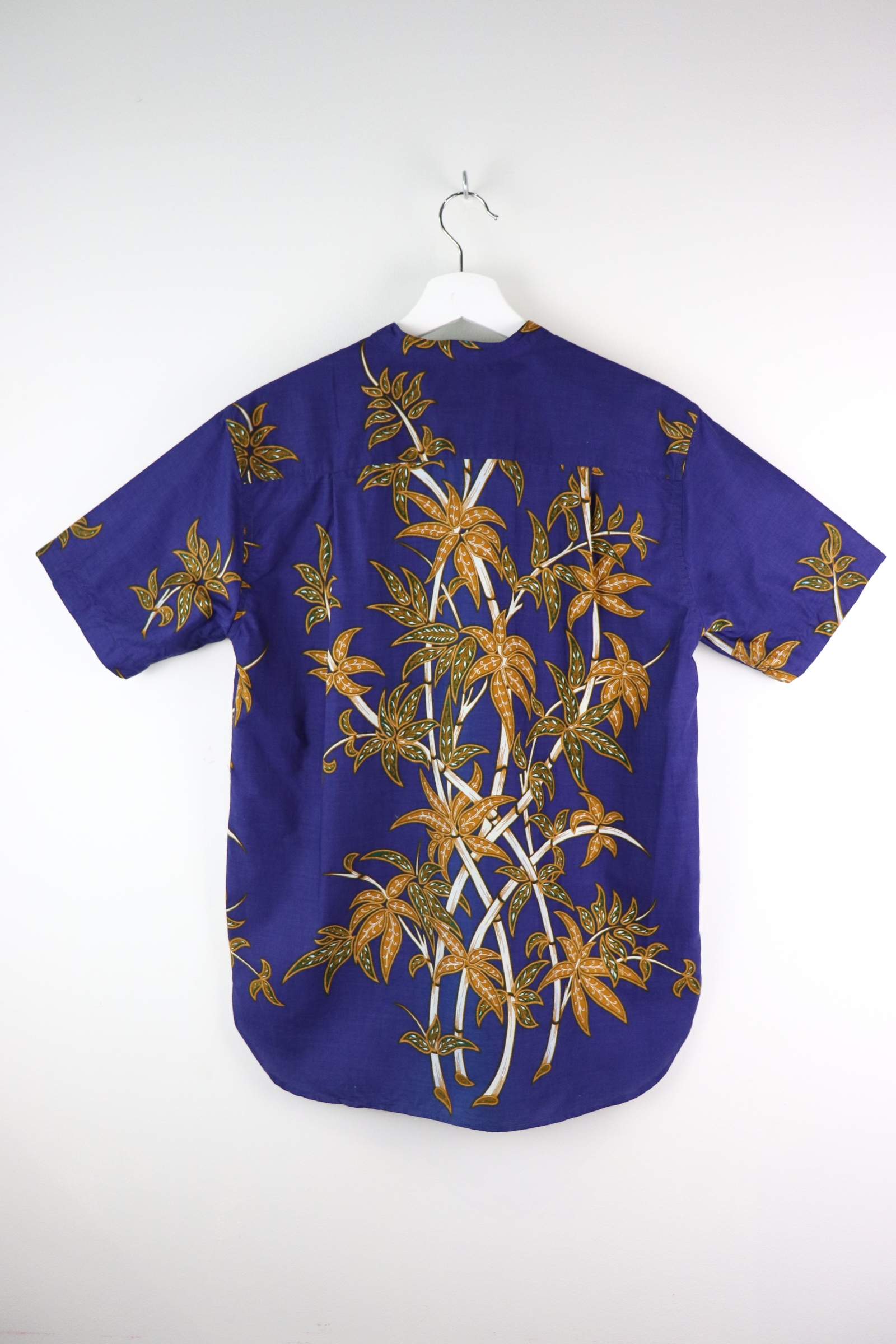 KANOEMEN Stand Collar Batik Shirt - BlueNight (M)