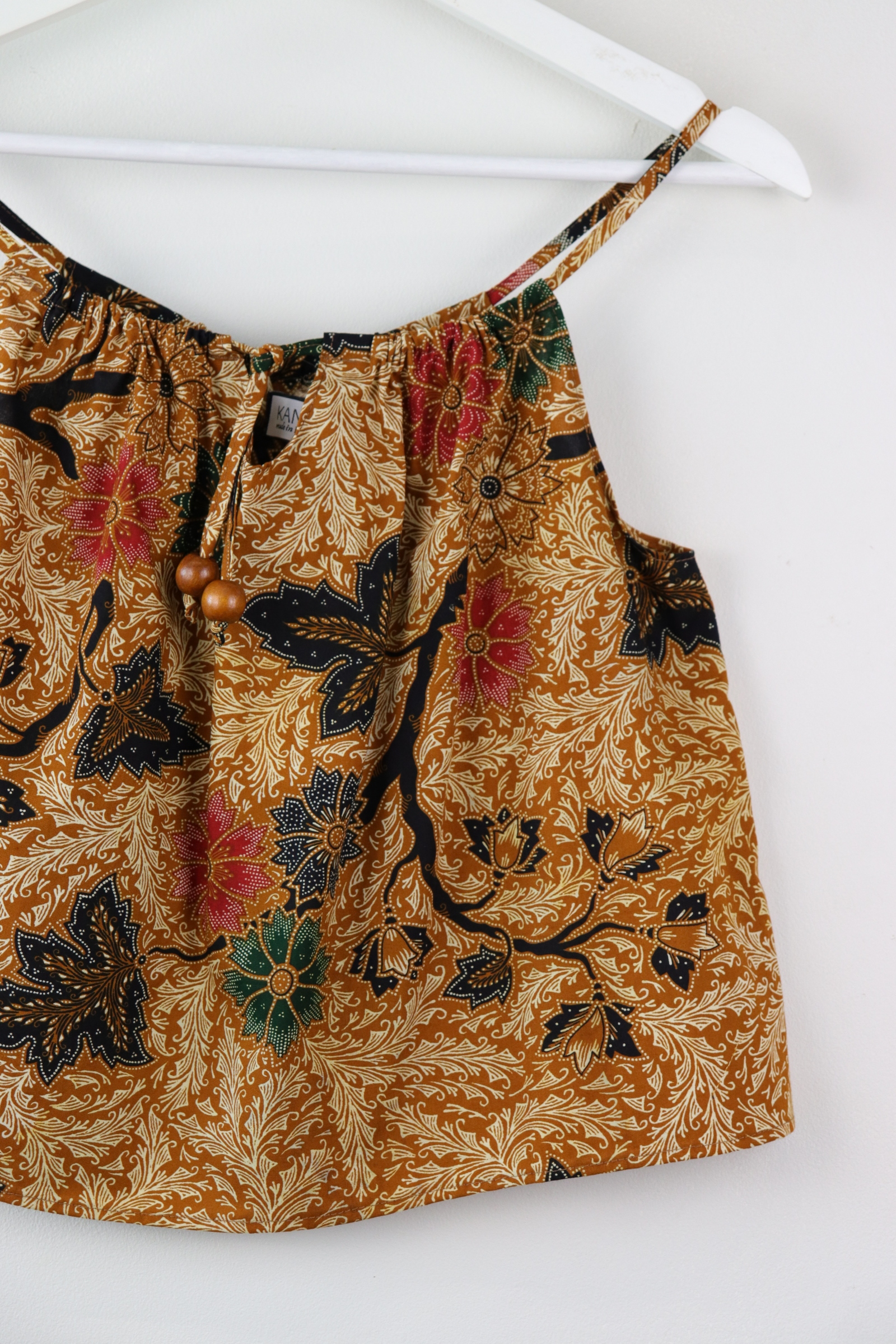 Getaway Batik Top - Maple (Black)