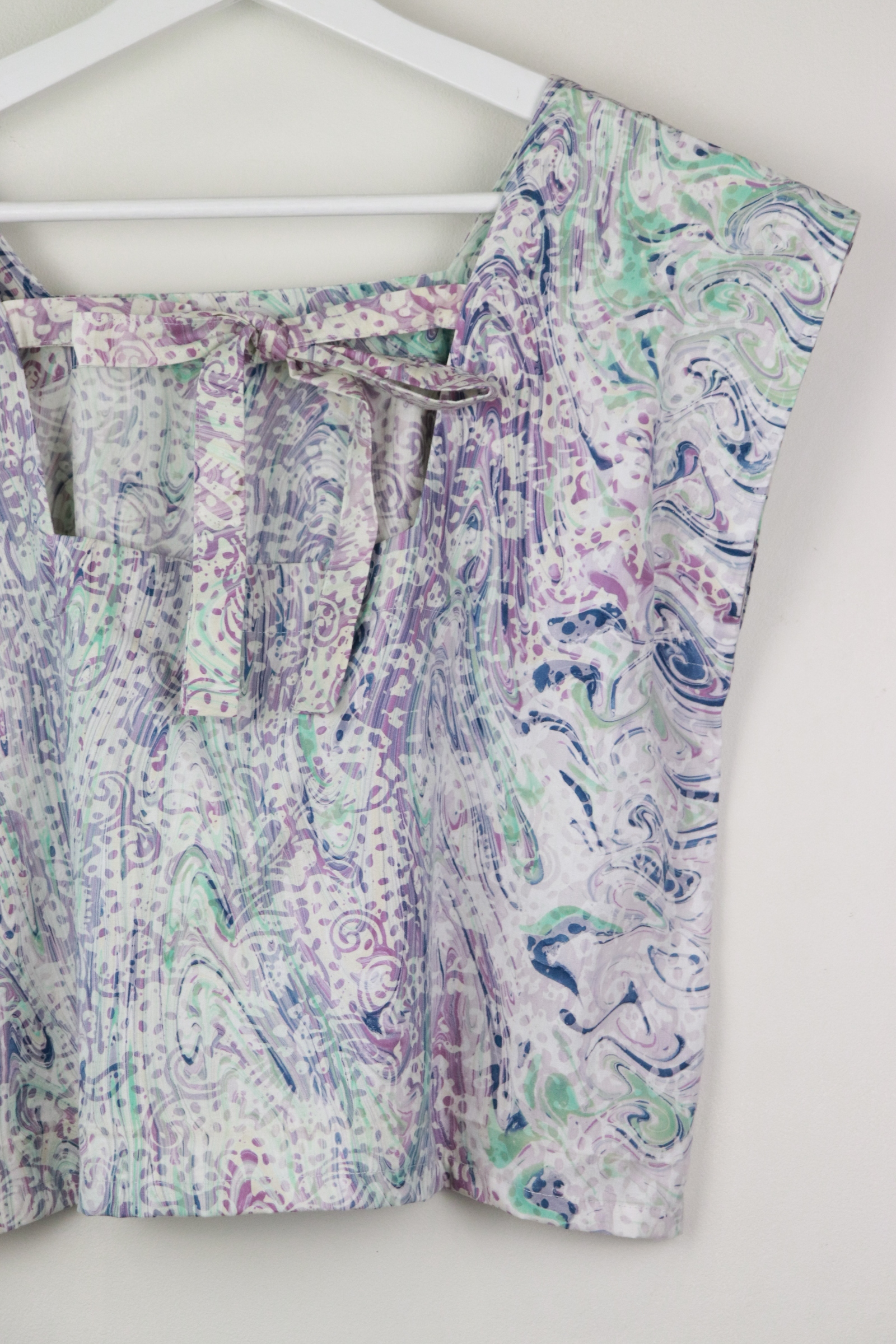 GroceryDate Batik Top - Minty ( Handmade Batik Terap )