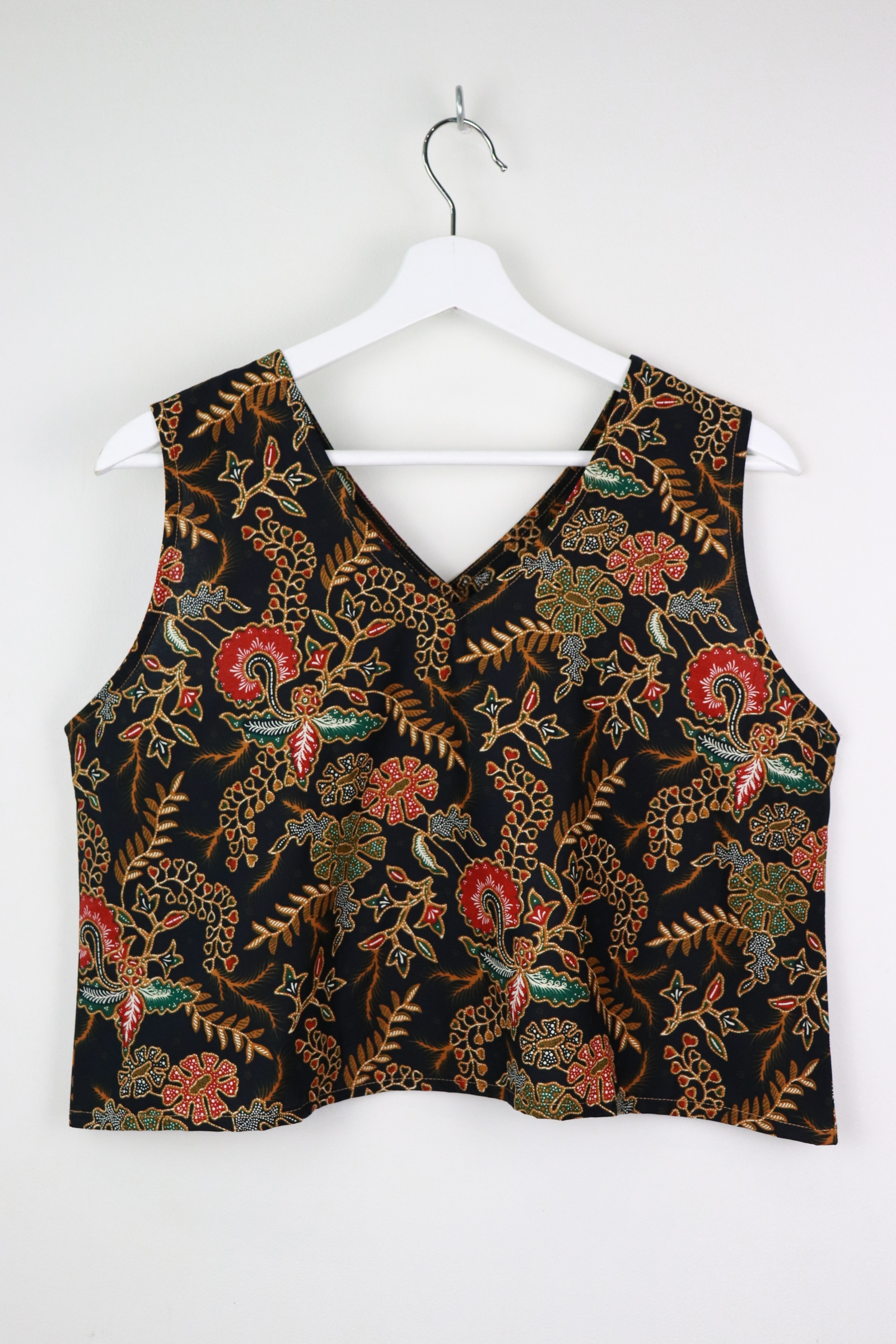 Napkin Batik Top - Geneva (Black)