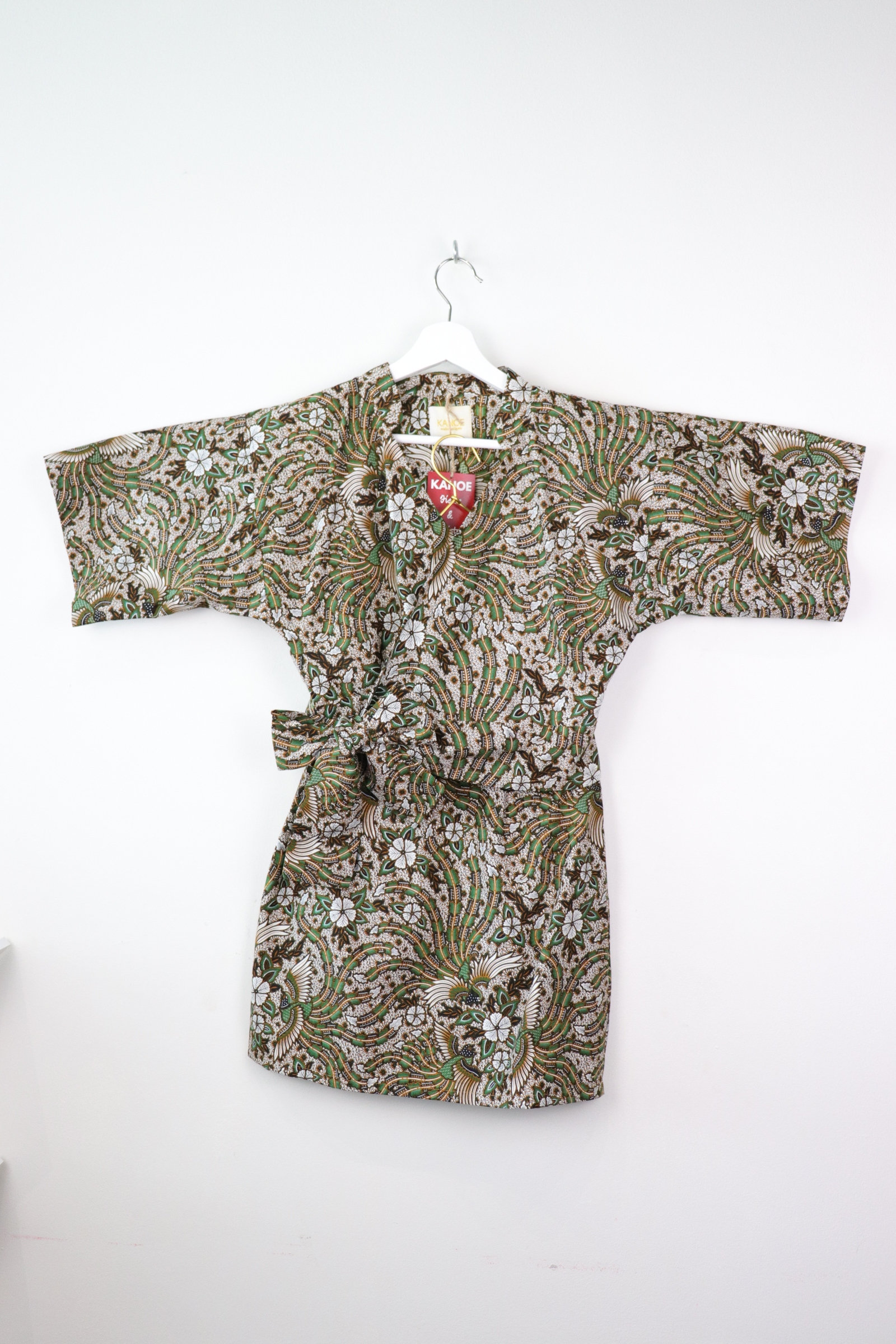 Kimono Wrap Matching Set - Oui Oui Green (S/M)