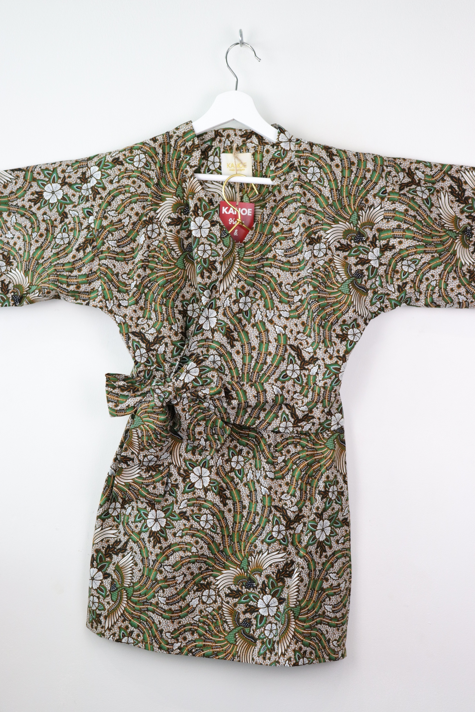 Kimono Wrap Matching Set - Oui Oui Green (S/M)