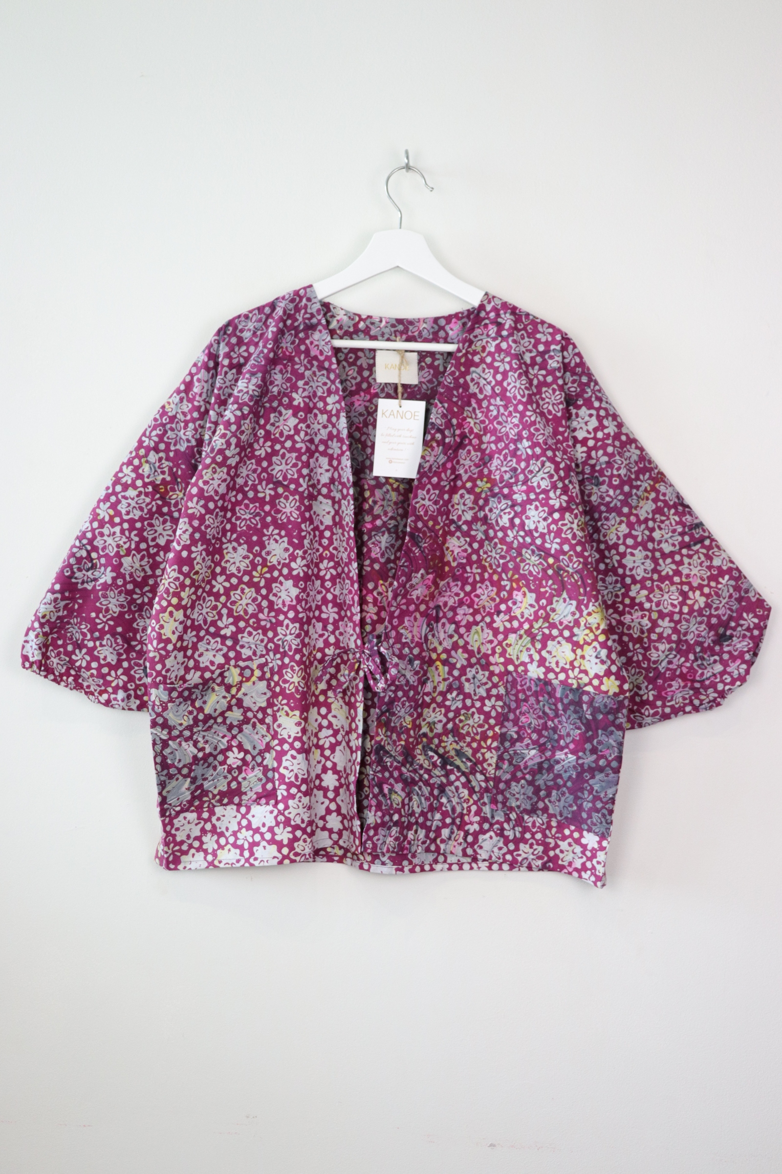 Batik Kimono Signature - Grape Frizz