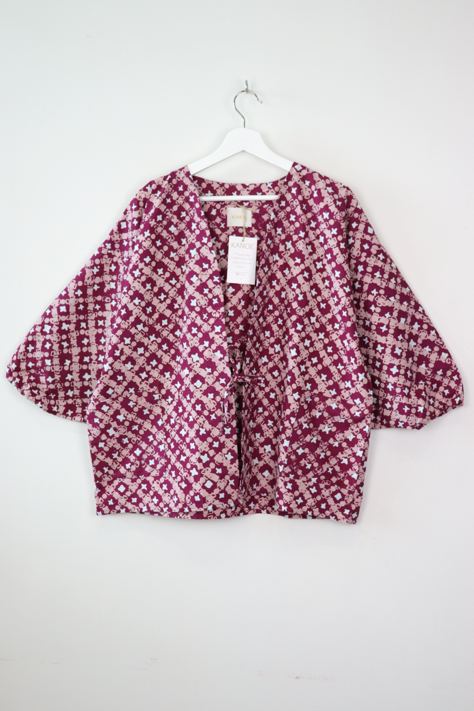 Batik Kimono Signature - Raspberry Macroon