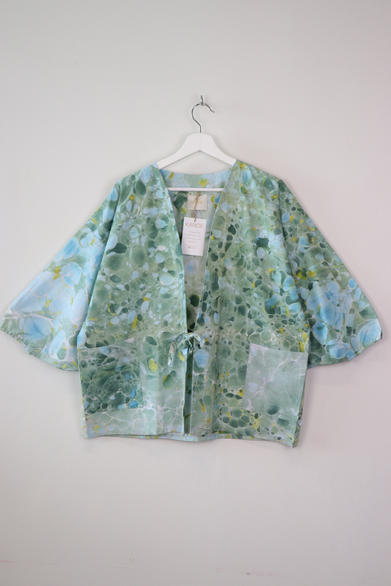 Batik Kimono Signature - Minty Lime