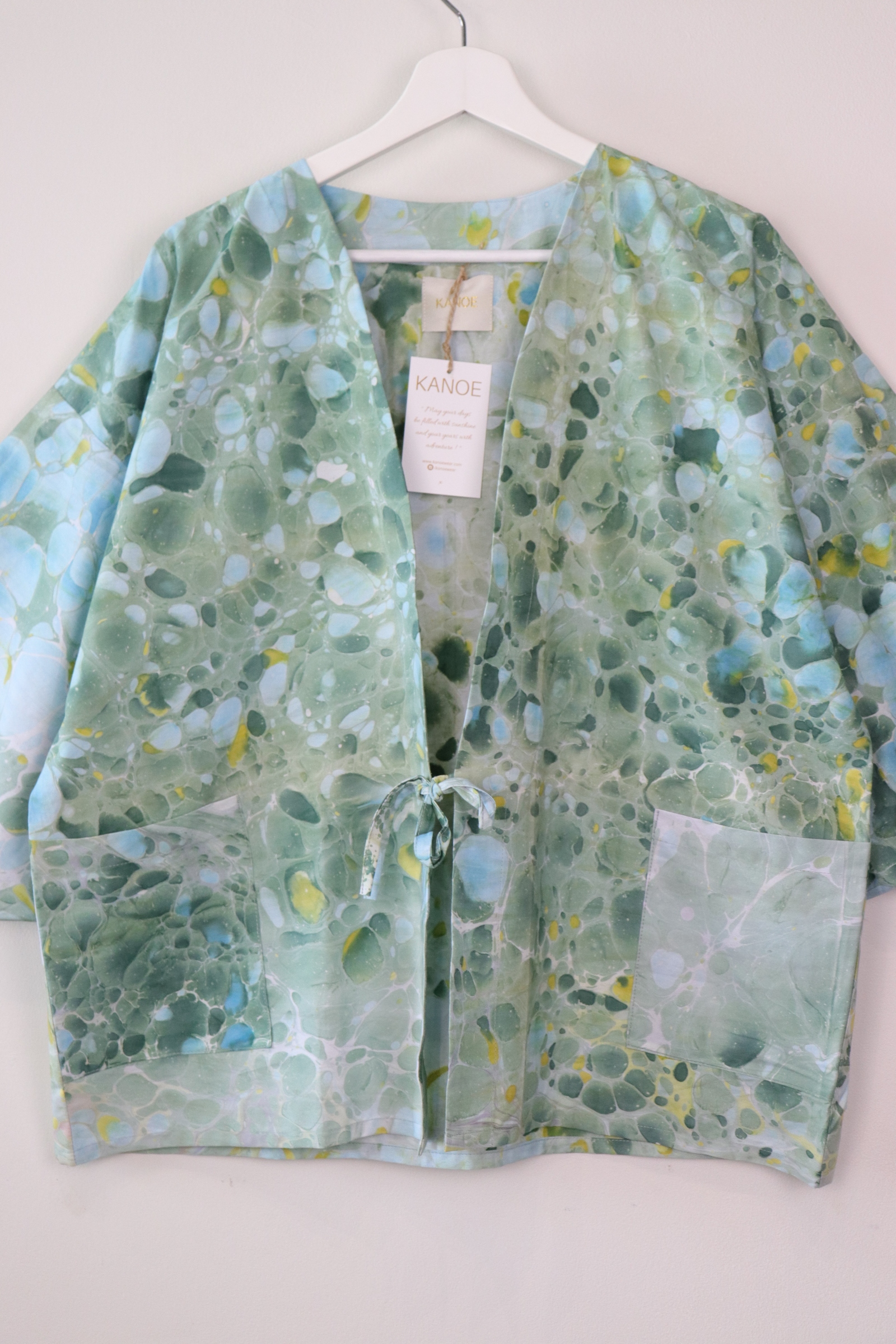 Batik Kimono Signature - Minty Lime