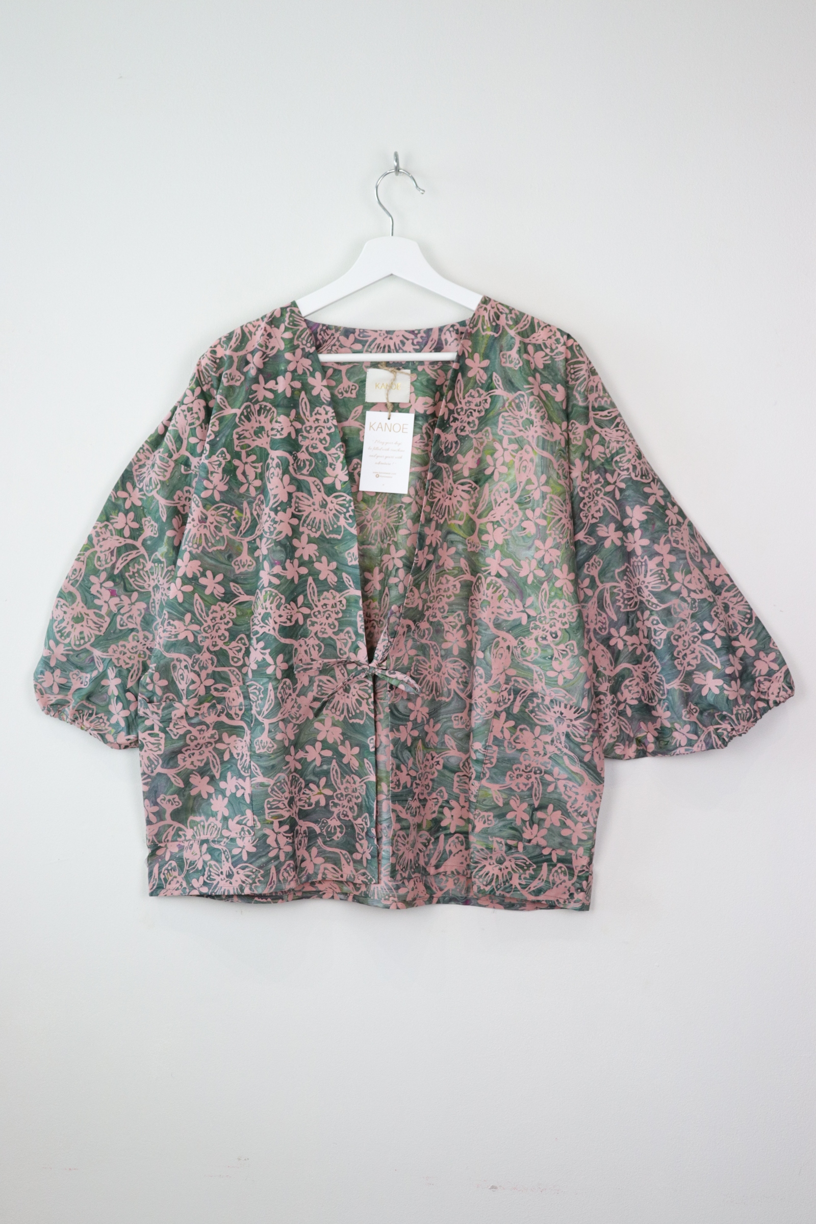 Batik Kimono Signature - Deep Forest Green