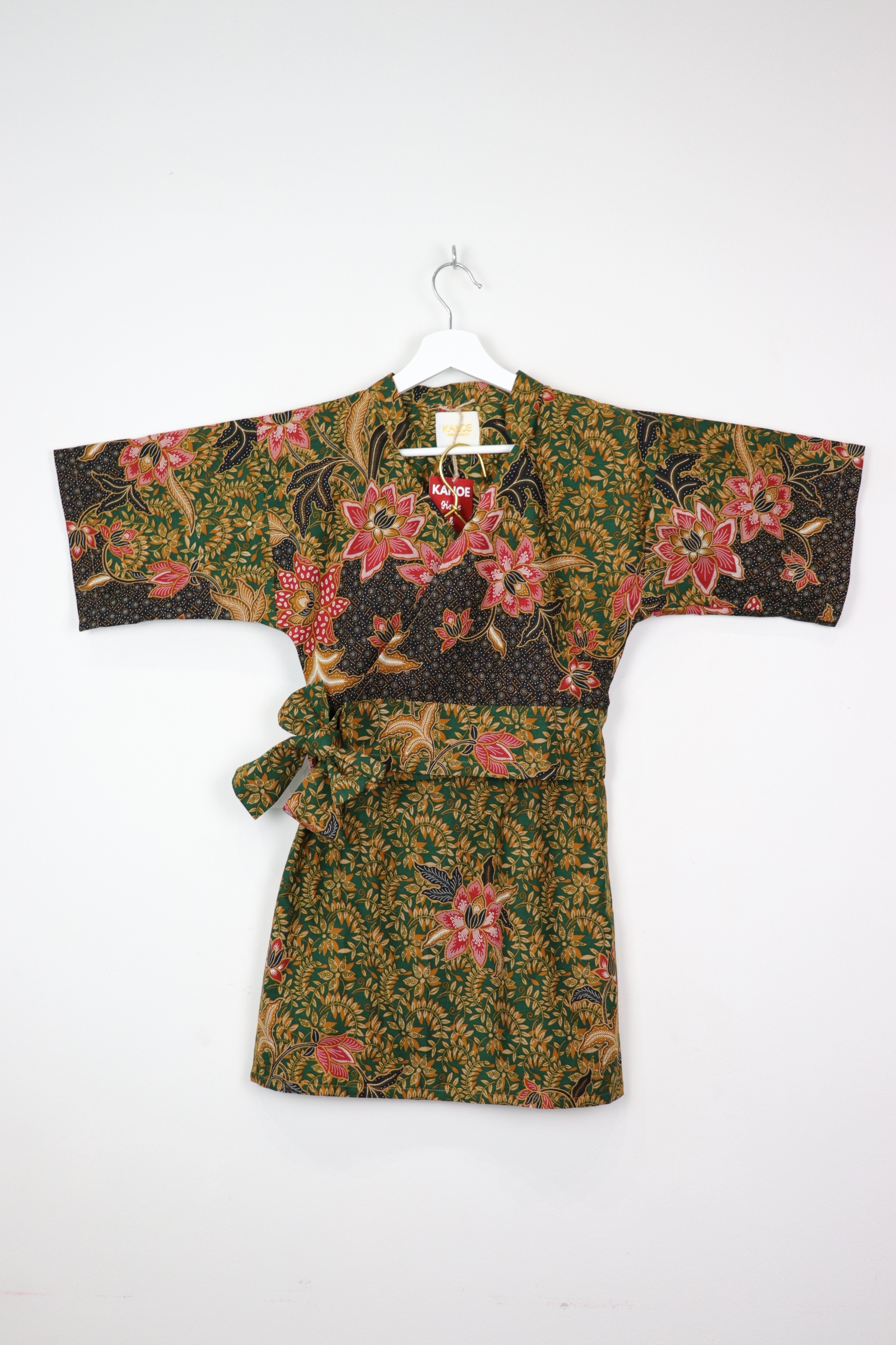 Kimono Wrap Matching Set - Merline Green (S/M)