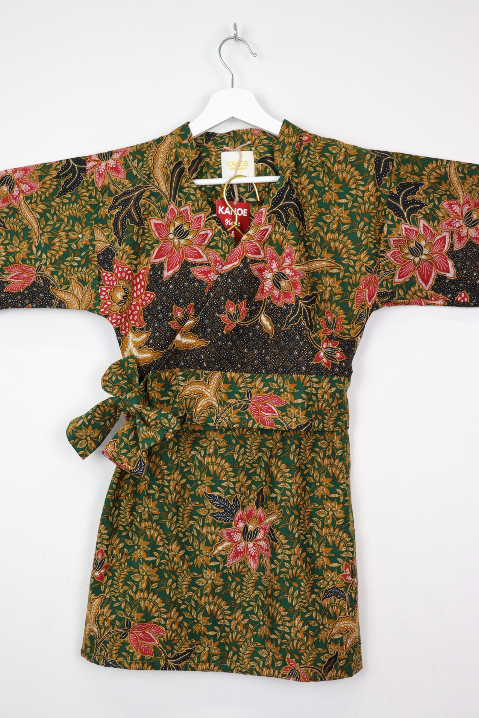 Kimono Wrap Matching Set - Merline Green (S/M)