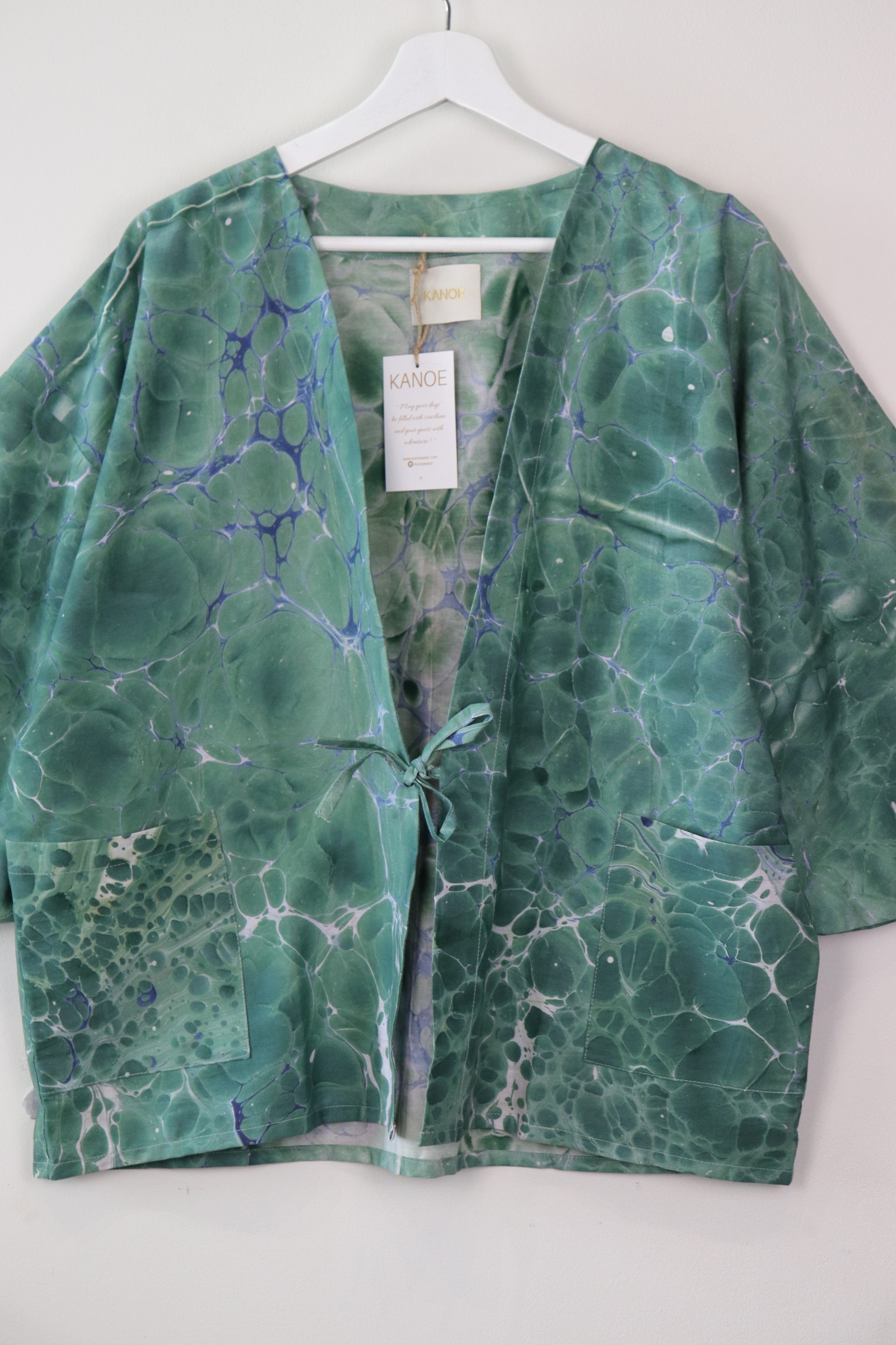 Batik Kimono Signature - Opal Green