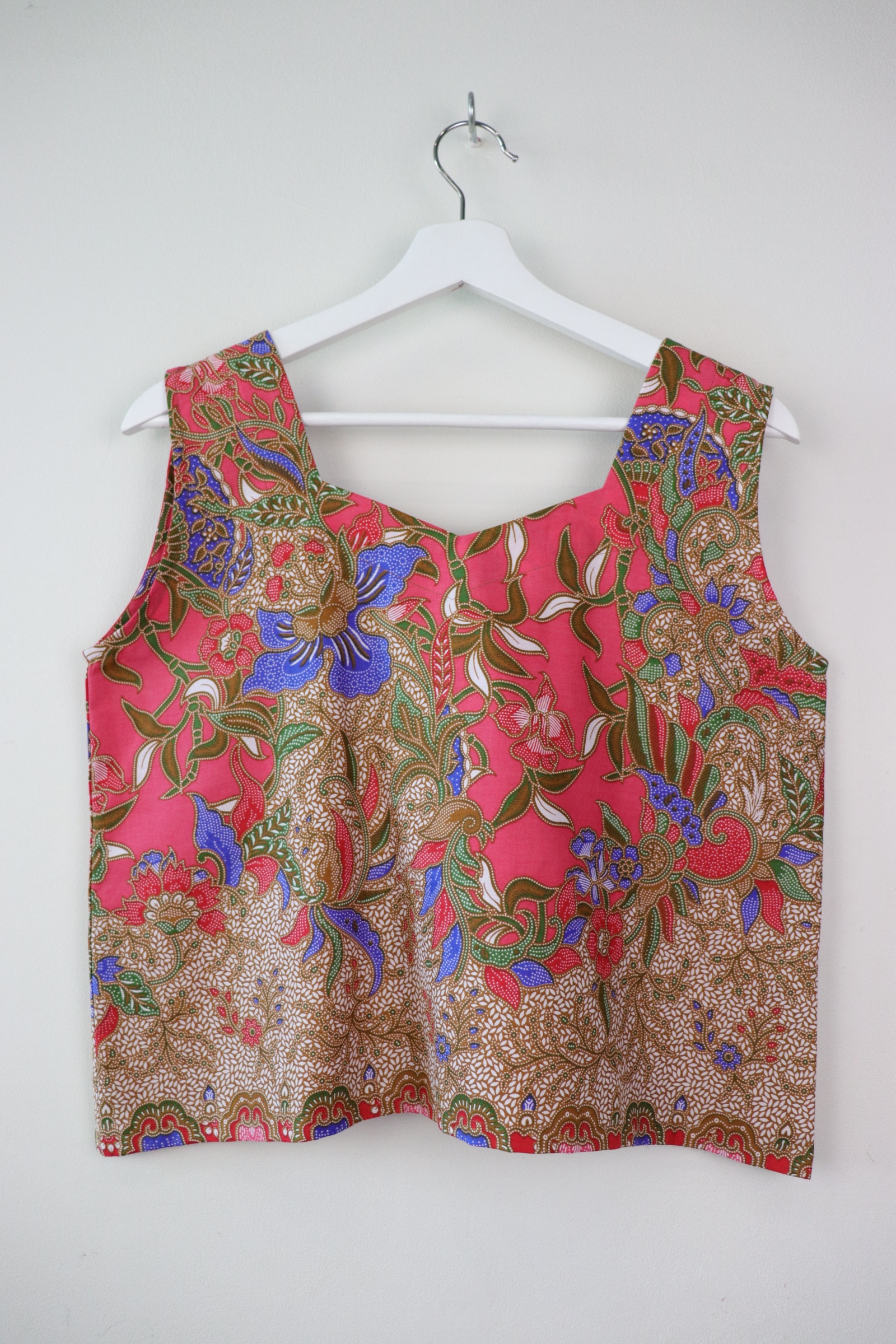 Sweetheart Batik Top - Carolina (Cherry Pink)