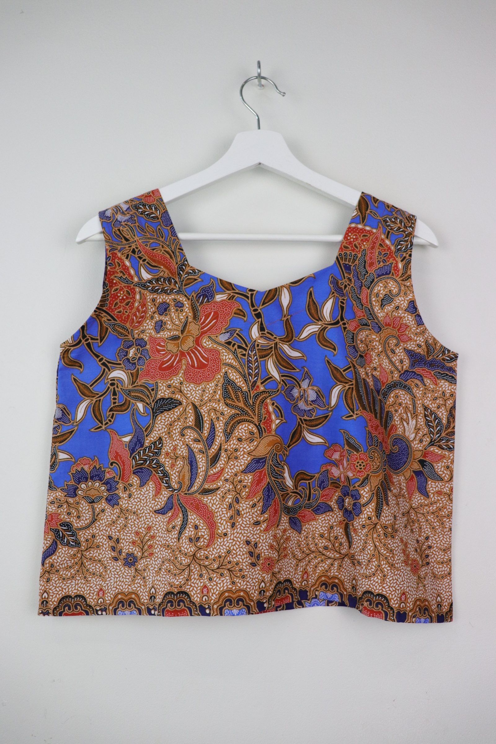 Sweetheart Batik Top - Night Meadow