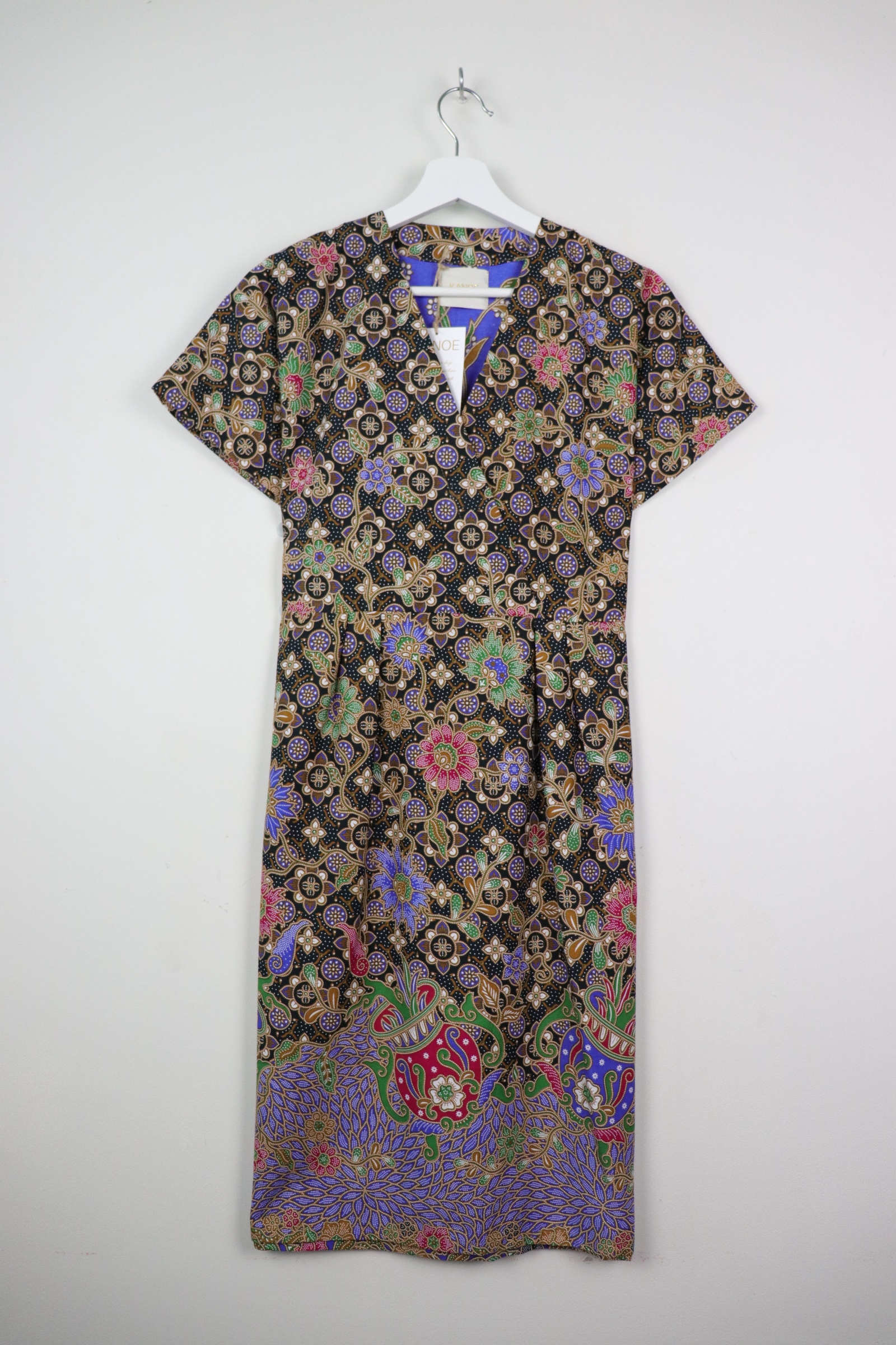 Kimono wrap dress - Night Garden