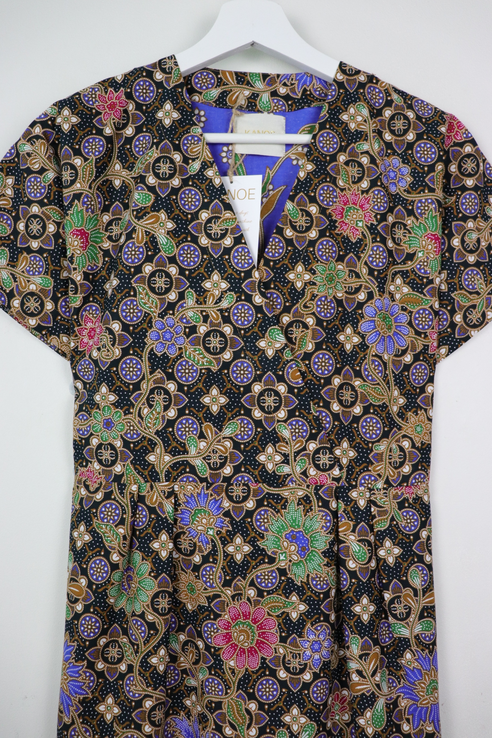 Kimono wrap dress - Night Garden