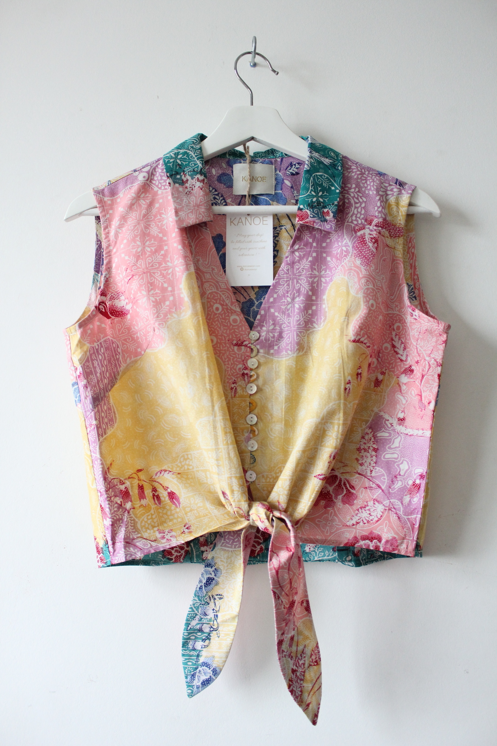 KANOE Classic Vintage Top - ( Handstamped Batik )