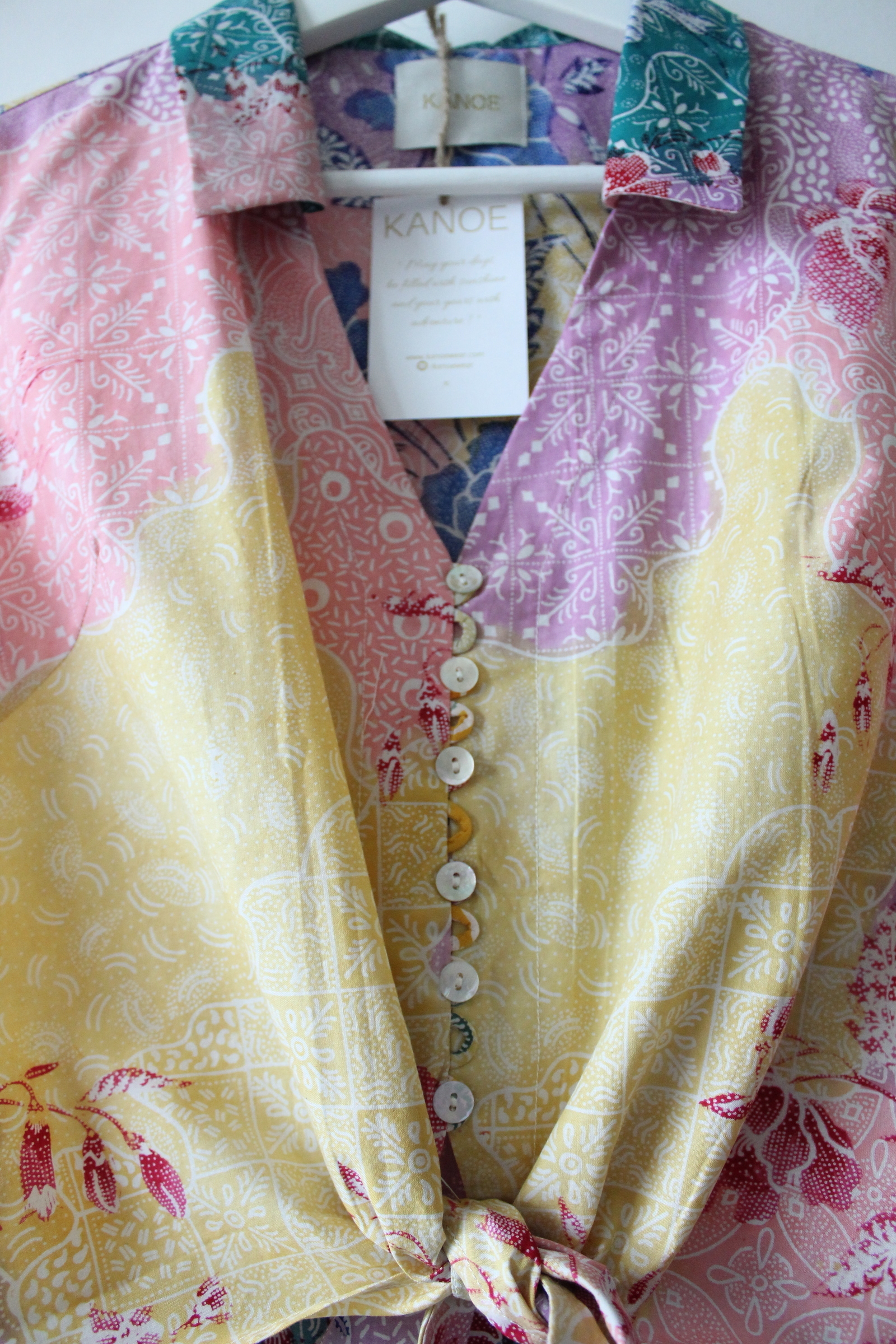 KANOE Classic Vintage Top - ( MY Handstamped Batik )
