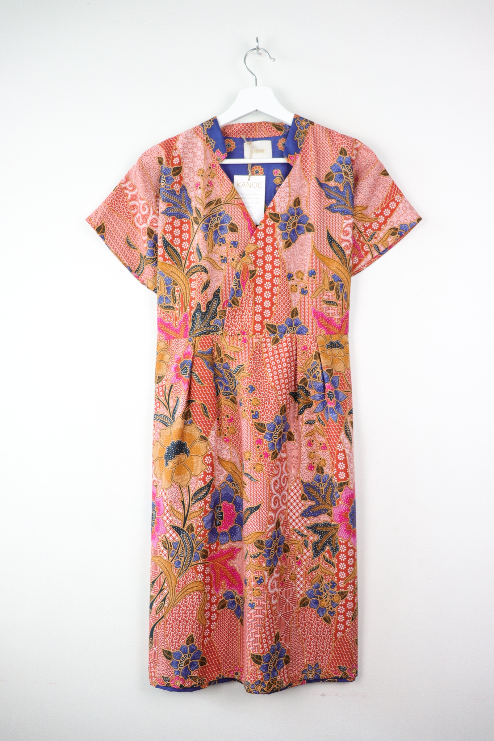 Kimono wrap dress w/ mandarin collar - Hanabi