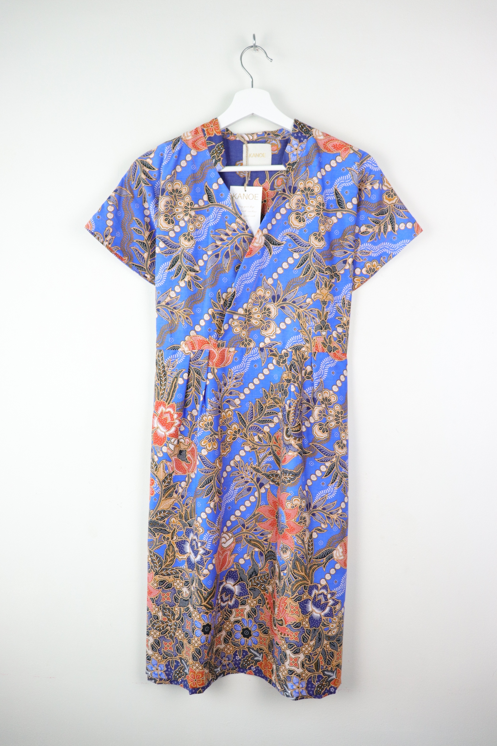 Kimono wrap dress w/ mandarin collar - Namida
