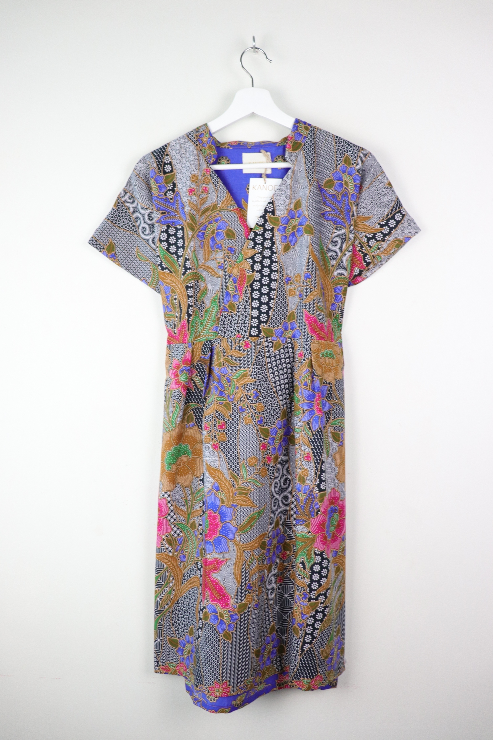 Kimono wrap dress w/ mandarin collar - Kuroko