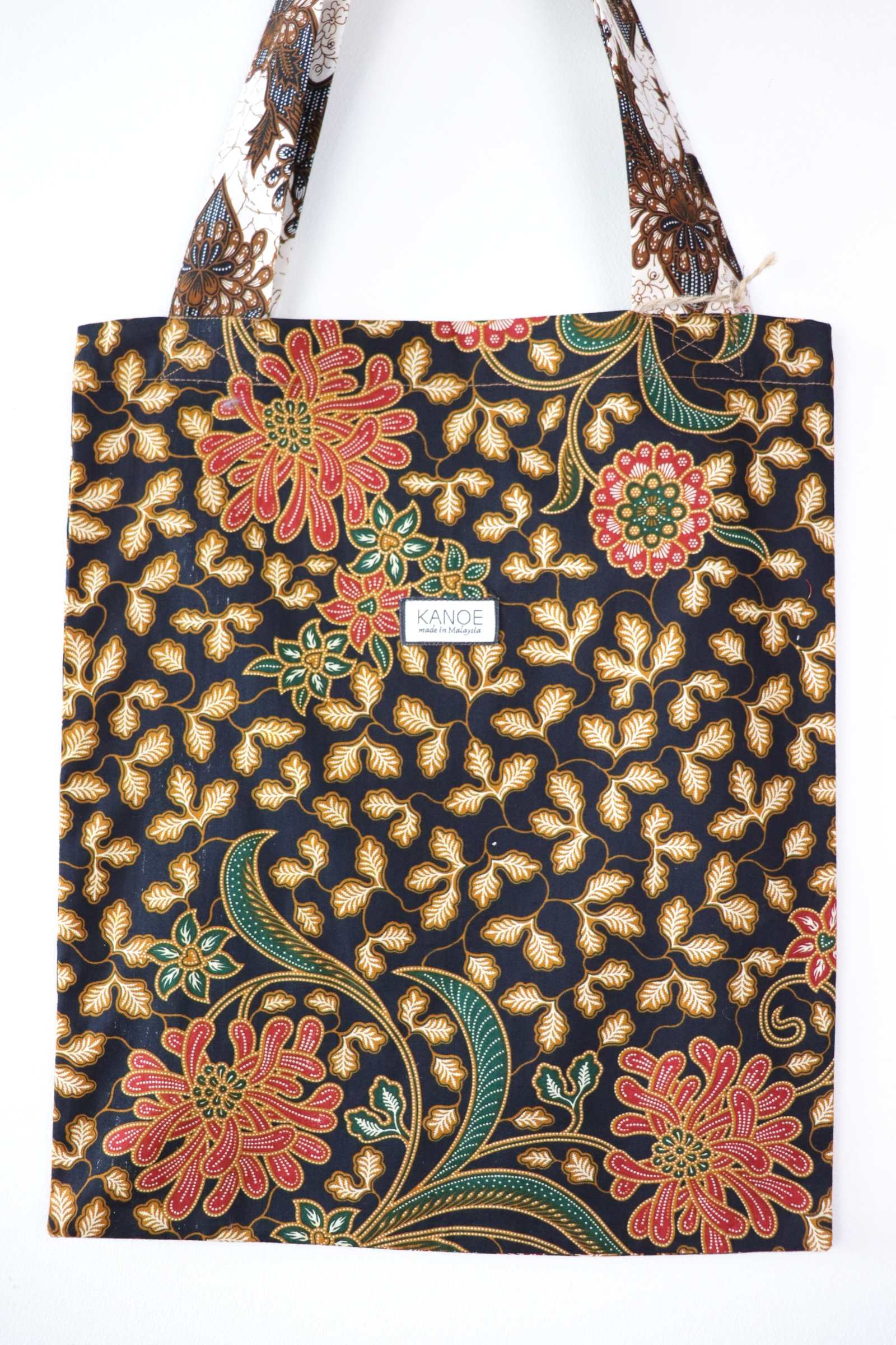 Batik Tote Bag (M) - Black Ivy