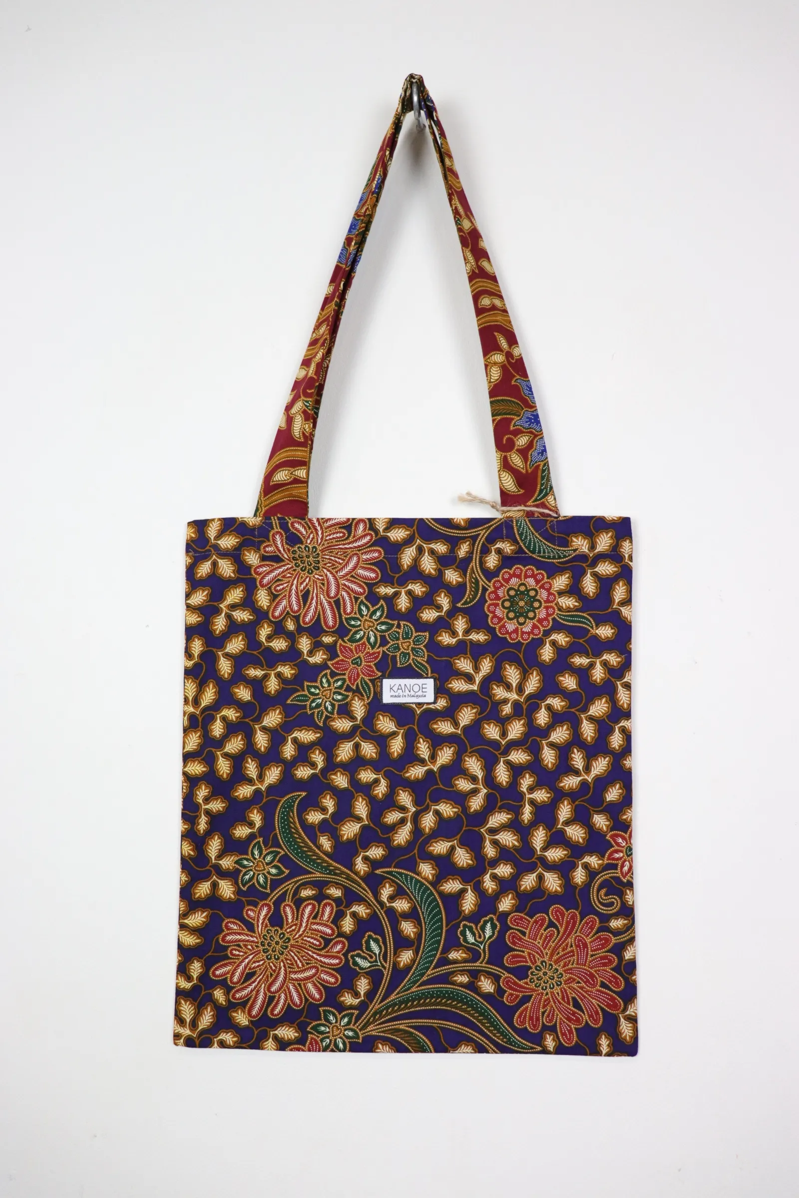 Batik Tote Bag (M) - Blue Ivy (Red)