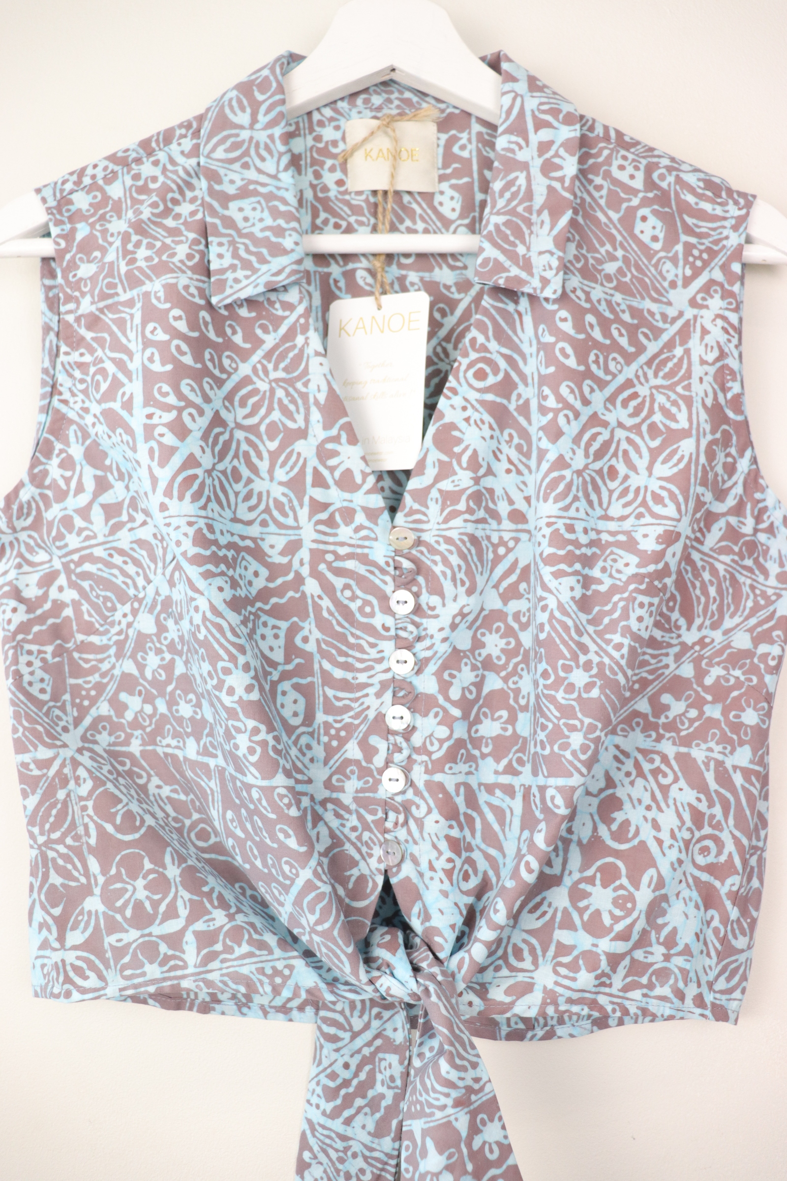 KANOE Classic Vintage Top - Shahfiqa ( MY Handstamped Batik )