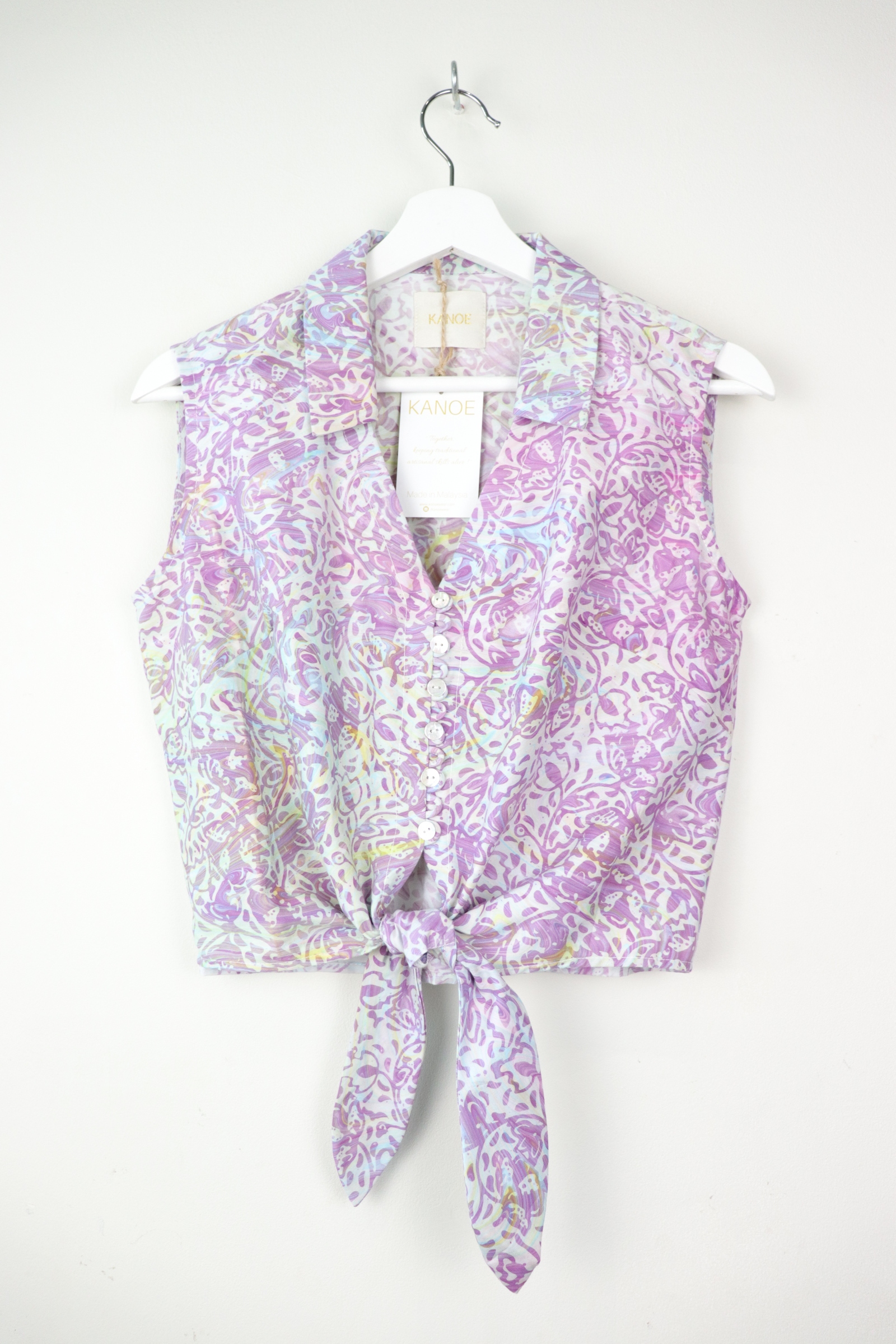 KANOE Classic Vintage Top - Bubblegum ( MY Handstamped Batik )