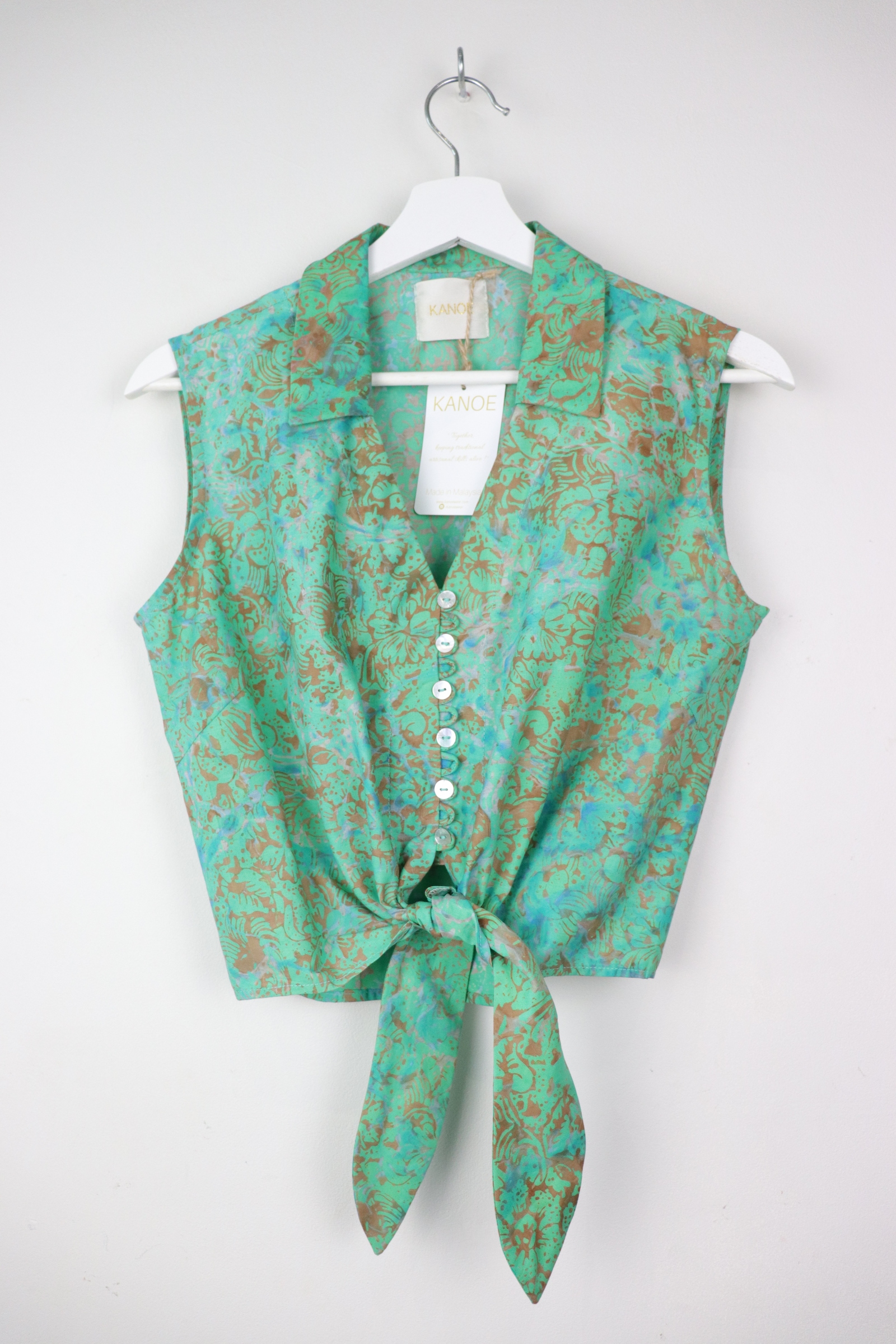 KANOE Classic Vintage Top - Mosses Dream ( MY Handstamped Batik )