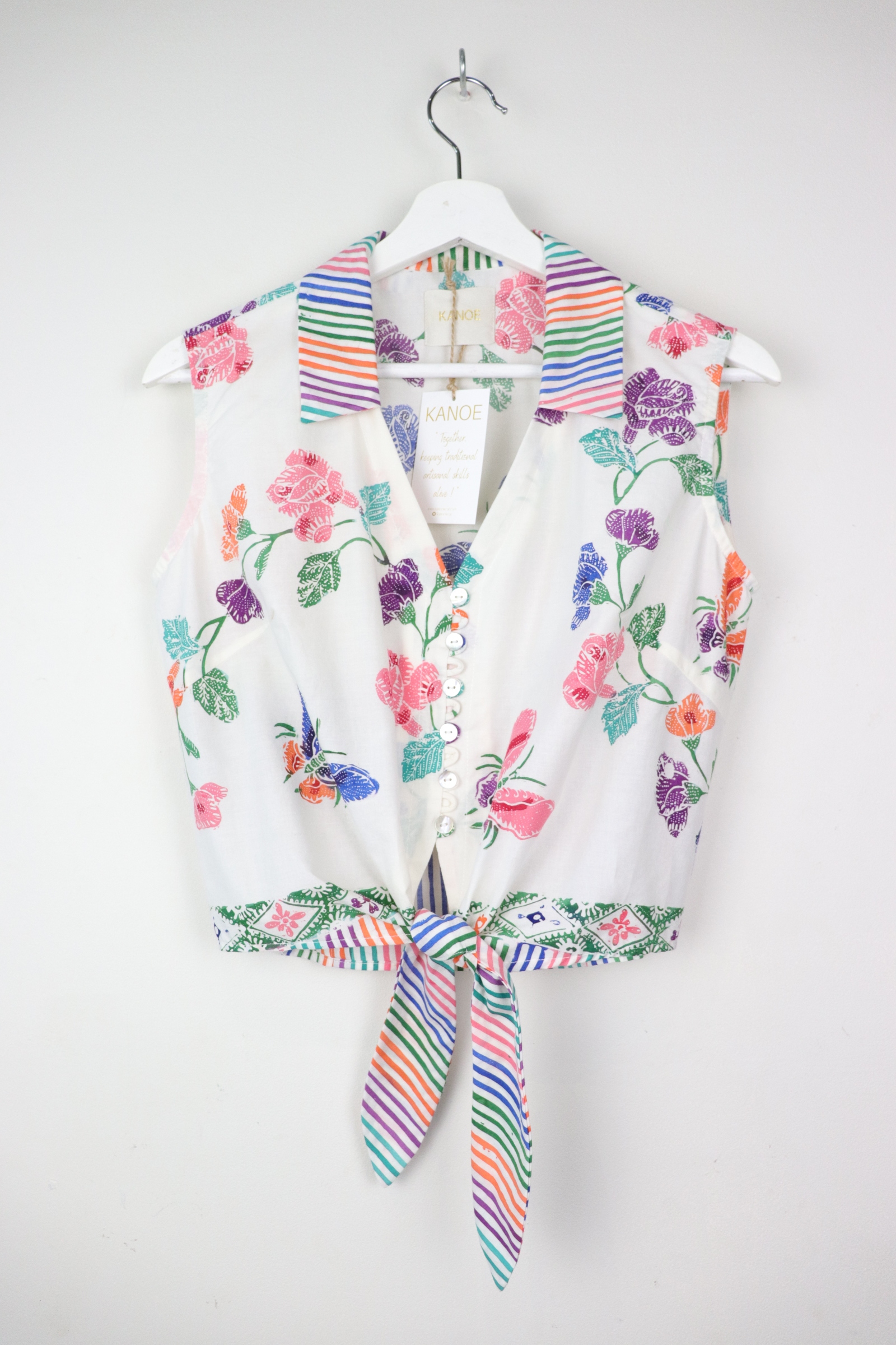 KANOE Classic Vintage Top - Ava ( Handstamped Batik )