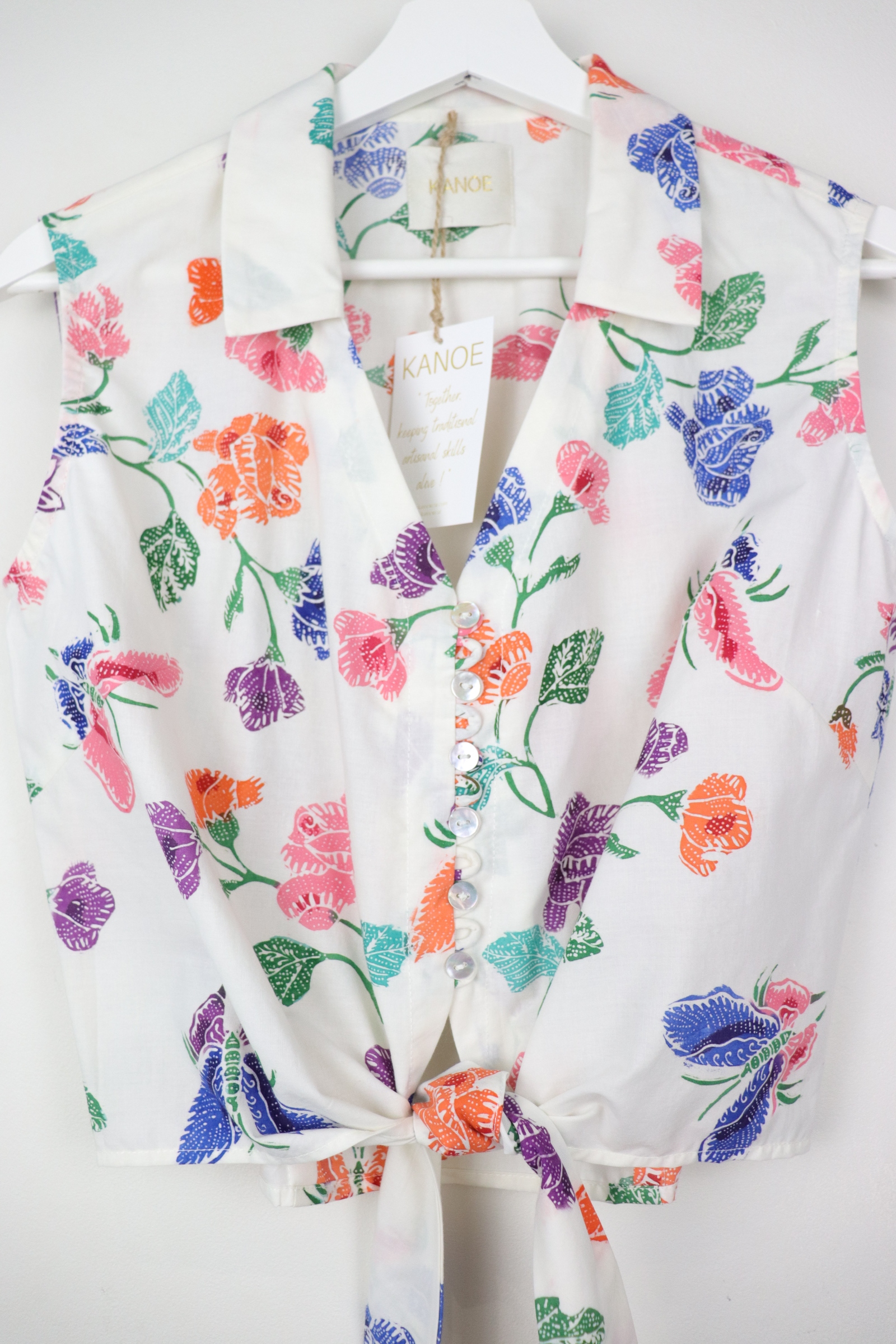 KANOE Classic Vintage Top - Eva ( Handstamped Batik )