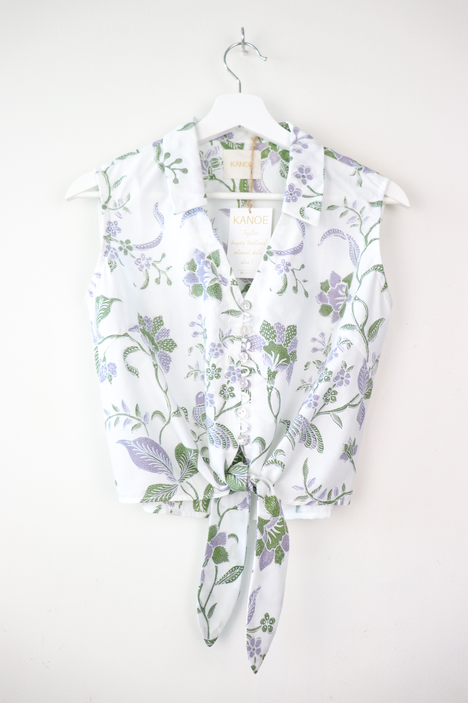 KANOE Classic Vintage Top - Vines Garden ( Handstamped Batik )