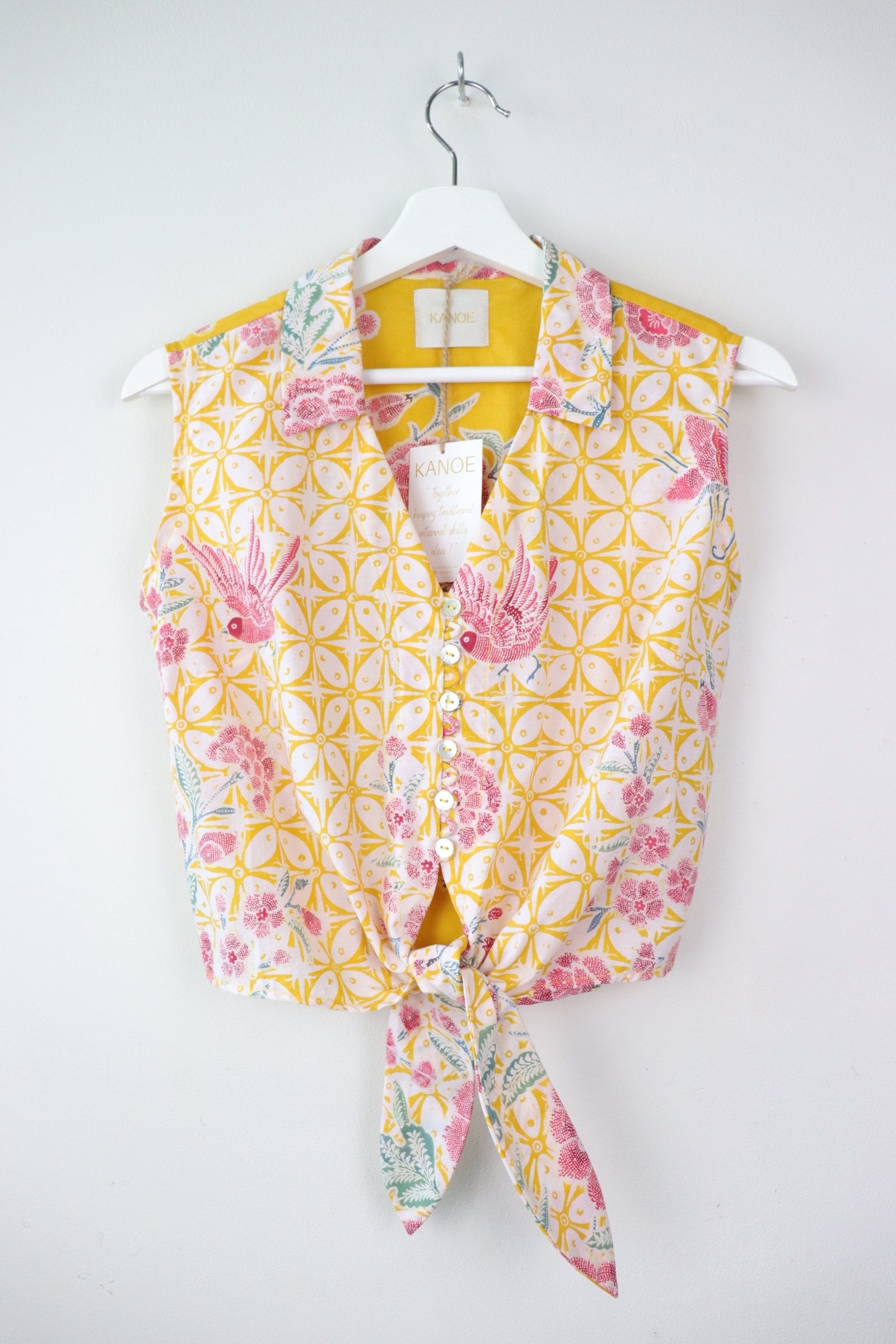 KANOE Classic Vintage Top - Sunshine ( Handstamped Batik )