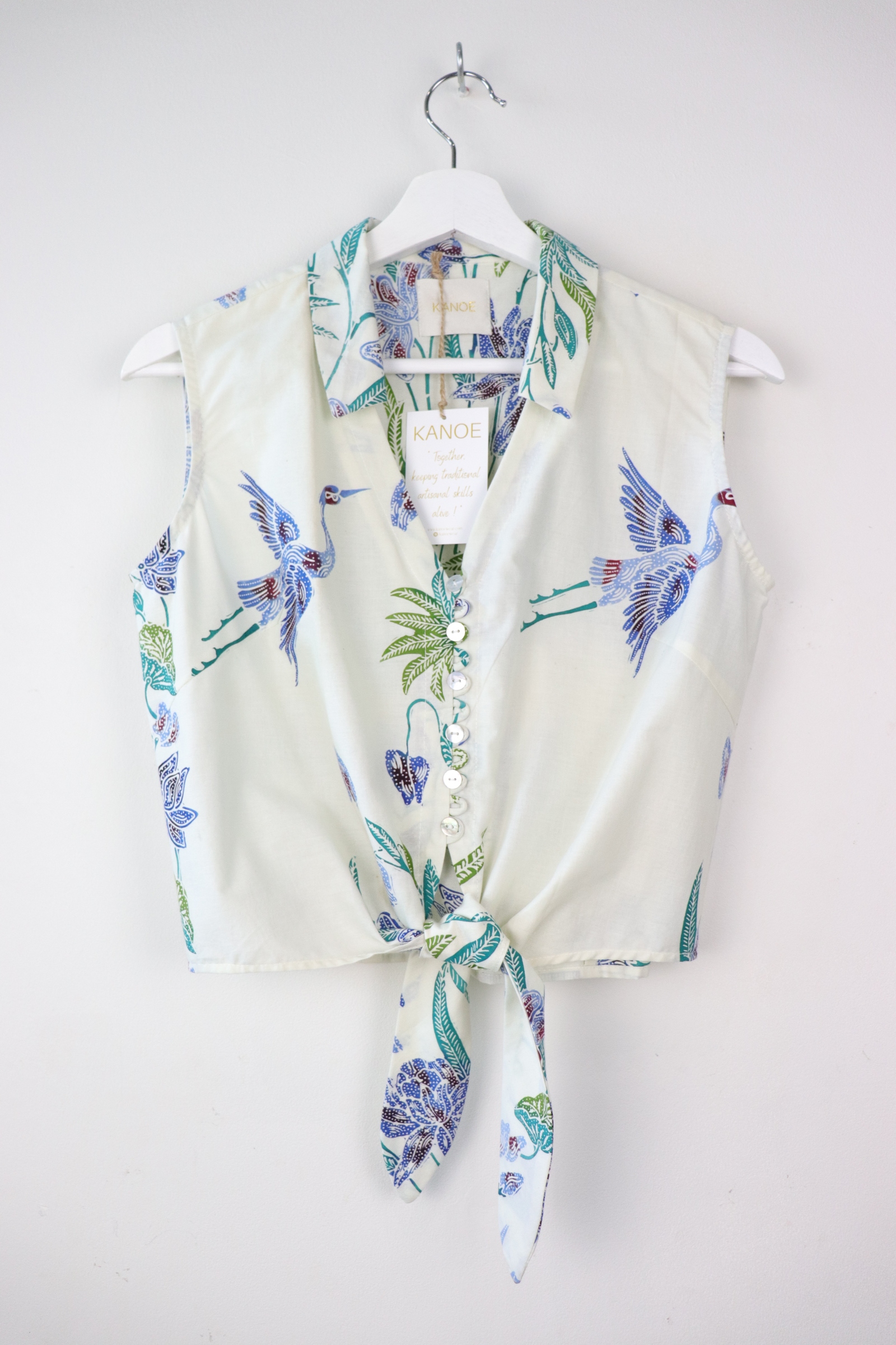 KANOE Classic Vintage Top - Tian Qing ( Handstamped Batik )