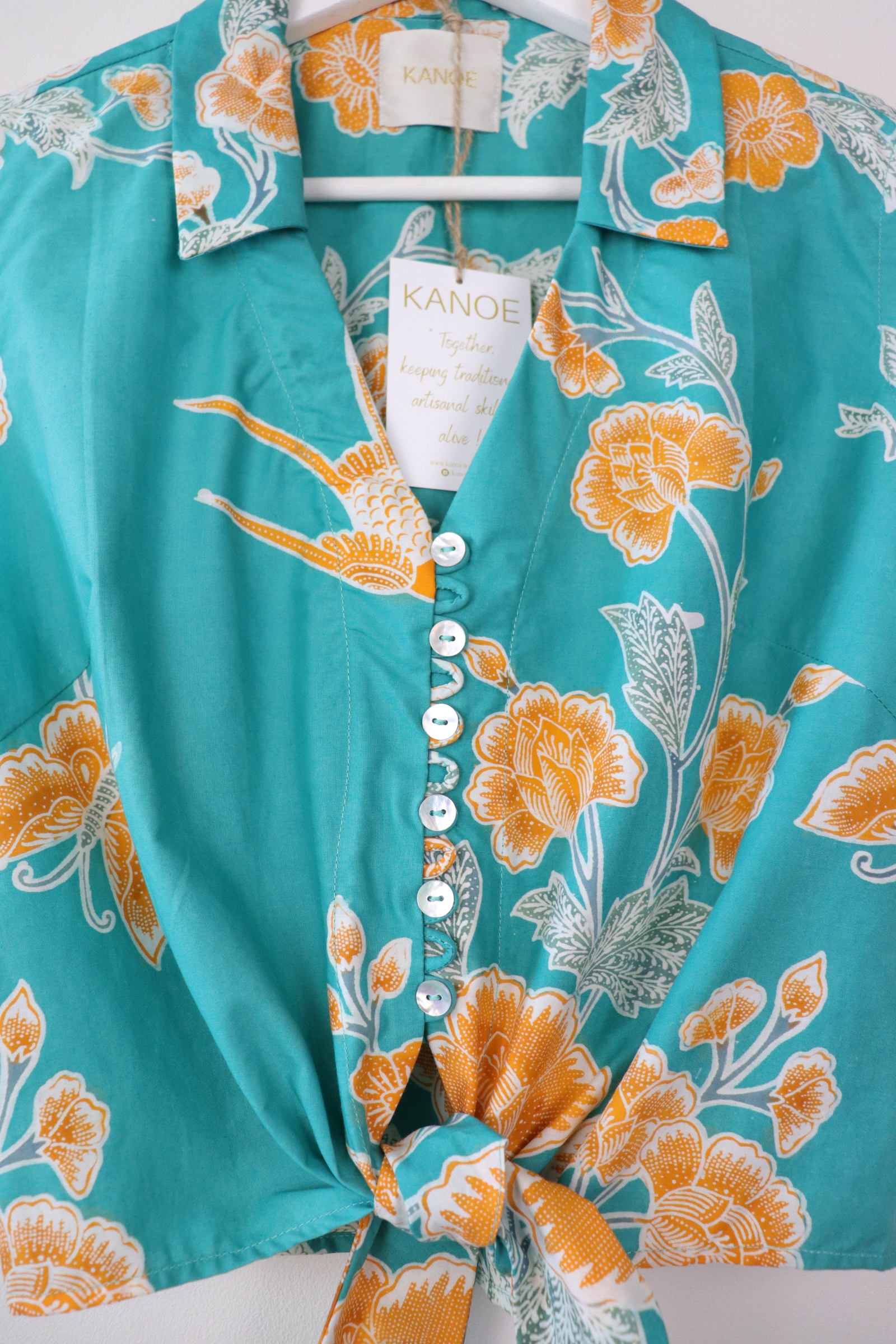 KANOE Classic Vintage Top - Tika ( Handstamped Batik )