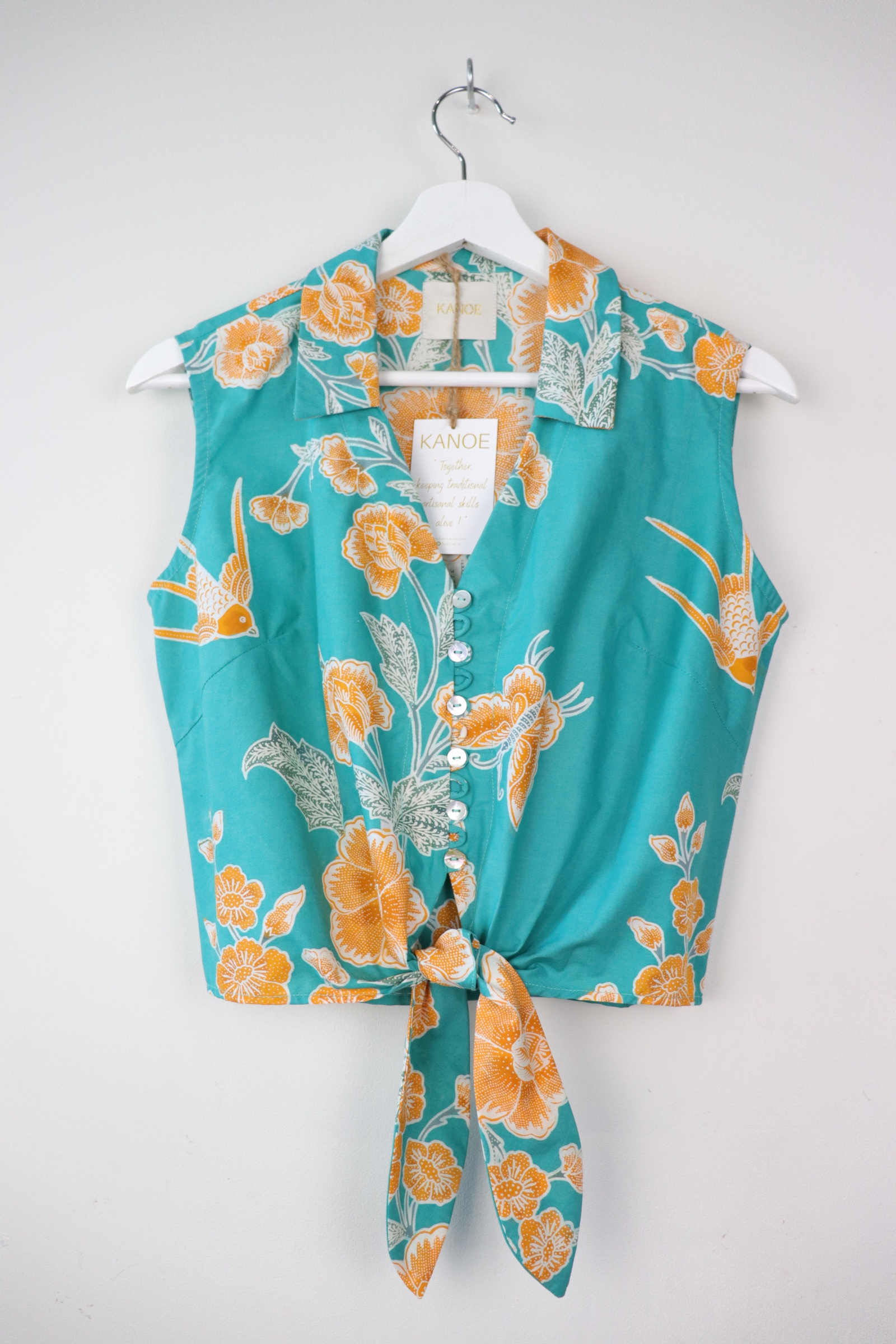 KANOE Classic Vintage Top - Tia ( Handstamped Batik )