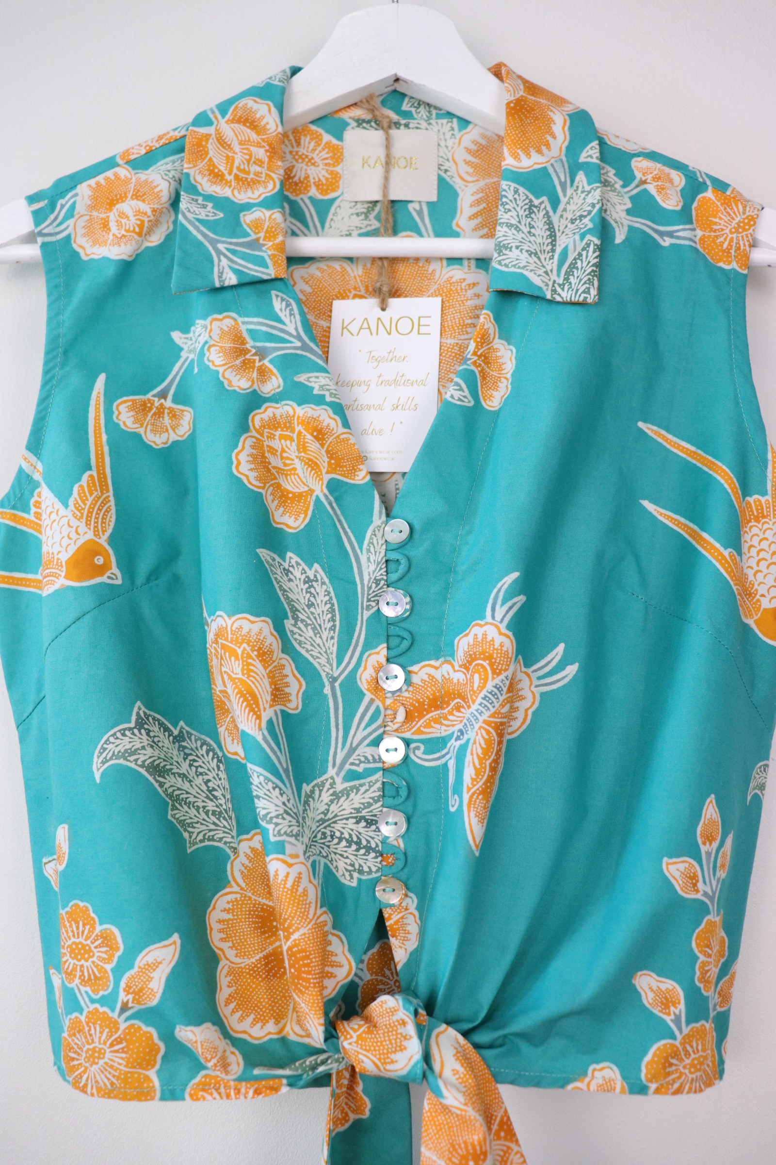 KANOE Classic Vintage Top - Tia ( Handstamped Batik )