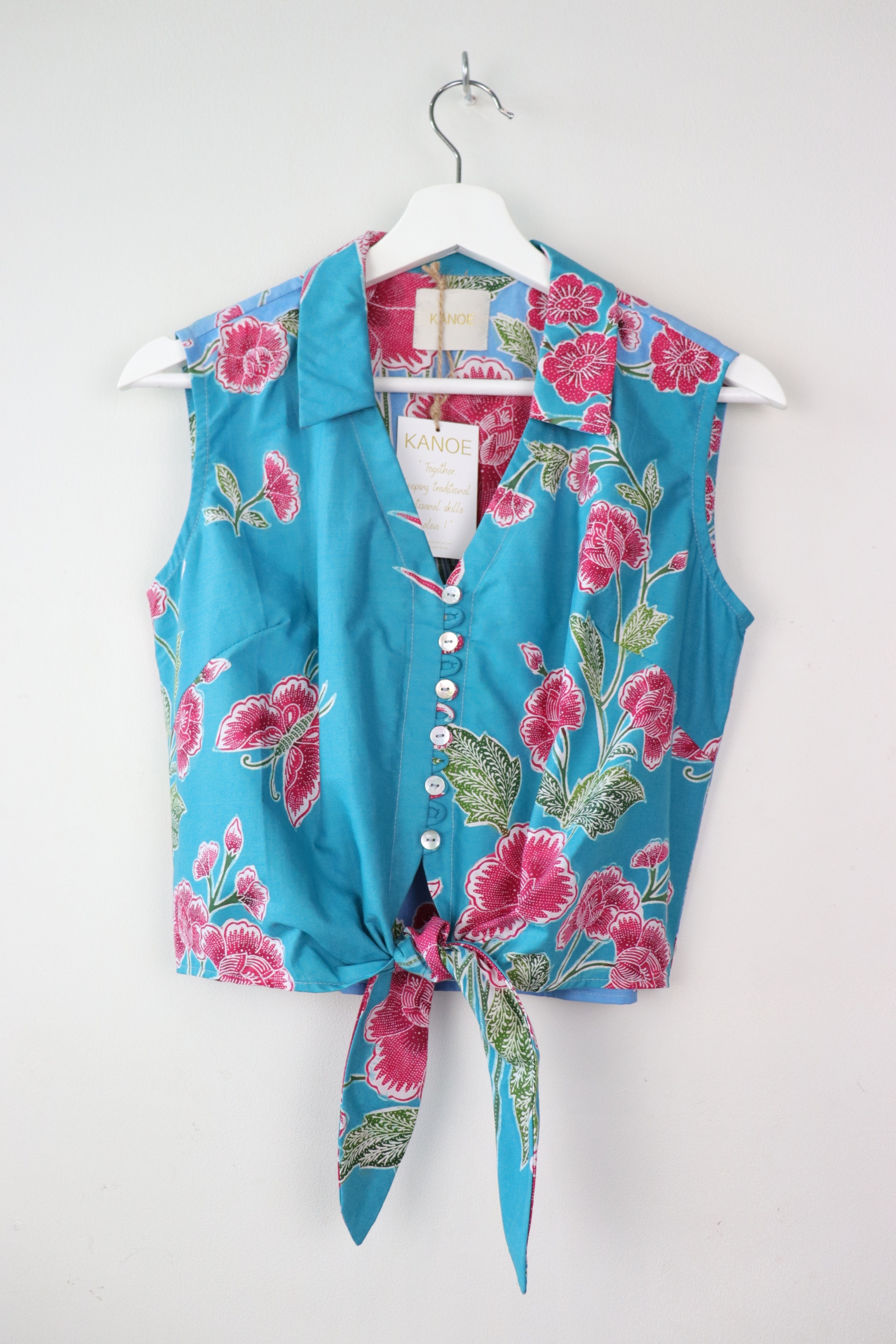 KANOE Classic Vintage Top - Sue ( Handstamped Batik )