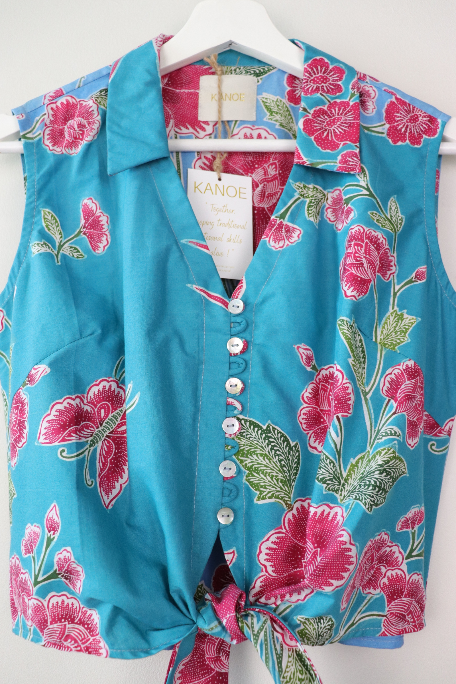 KANOE Classic Vintage Top - Sue ( Handstamped Batik )