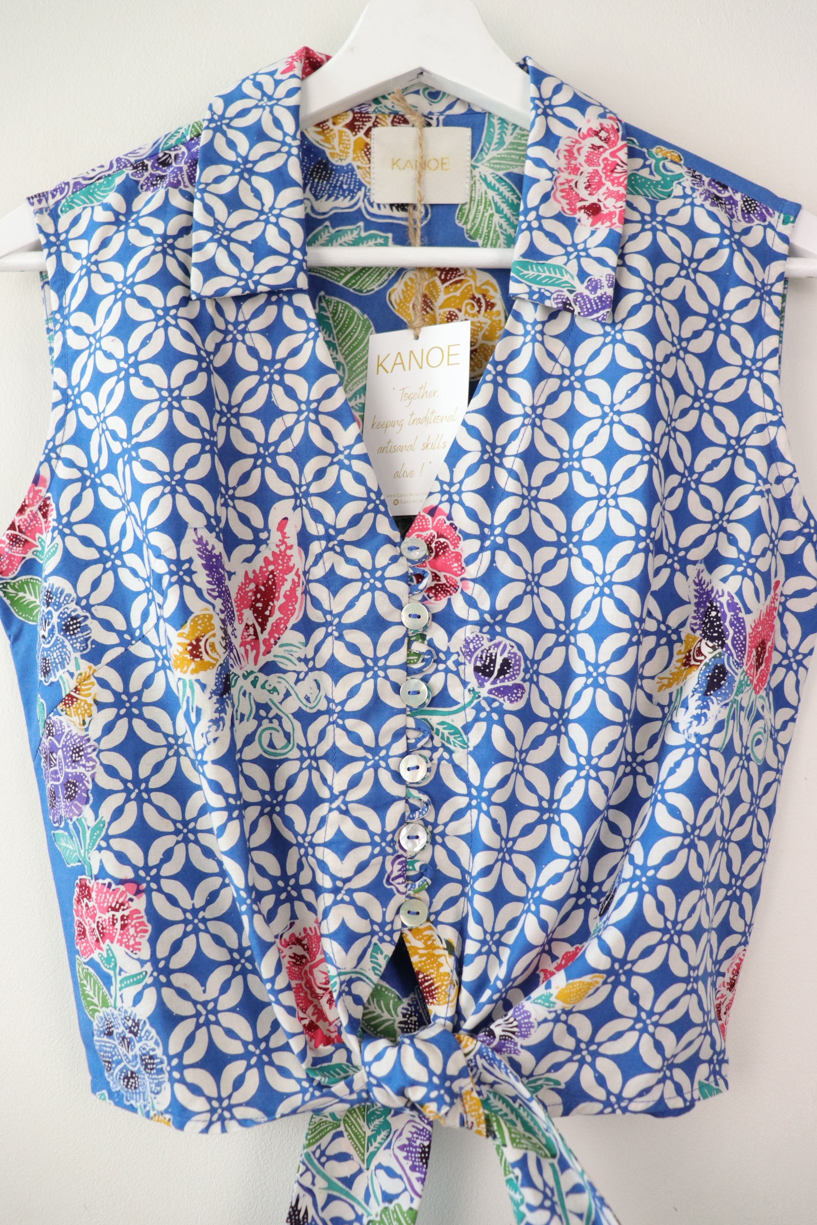 KANOE Classic Vintage Top - Abby ( Handstamped Batik )